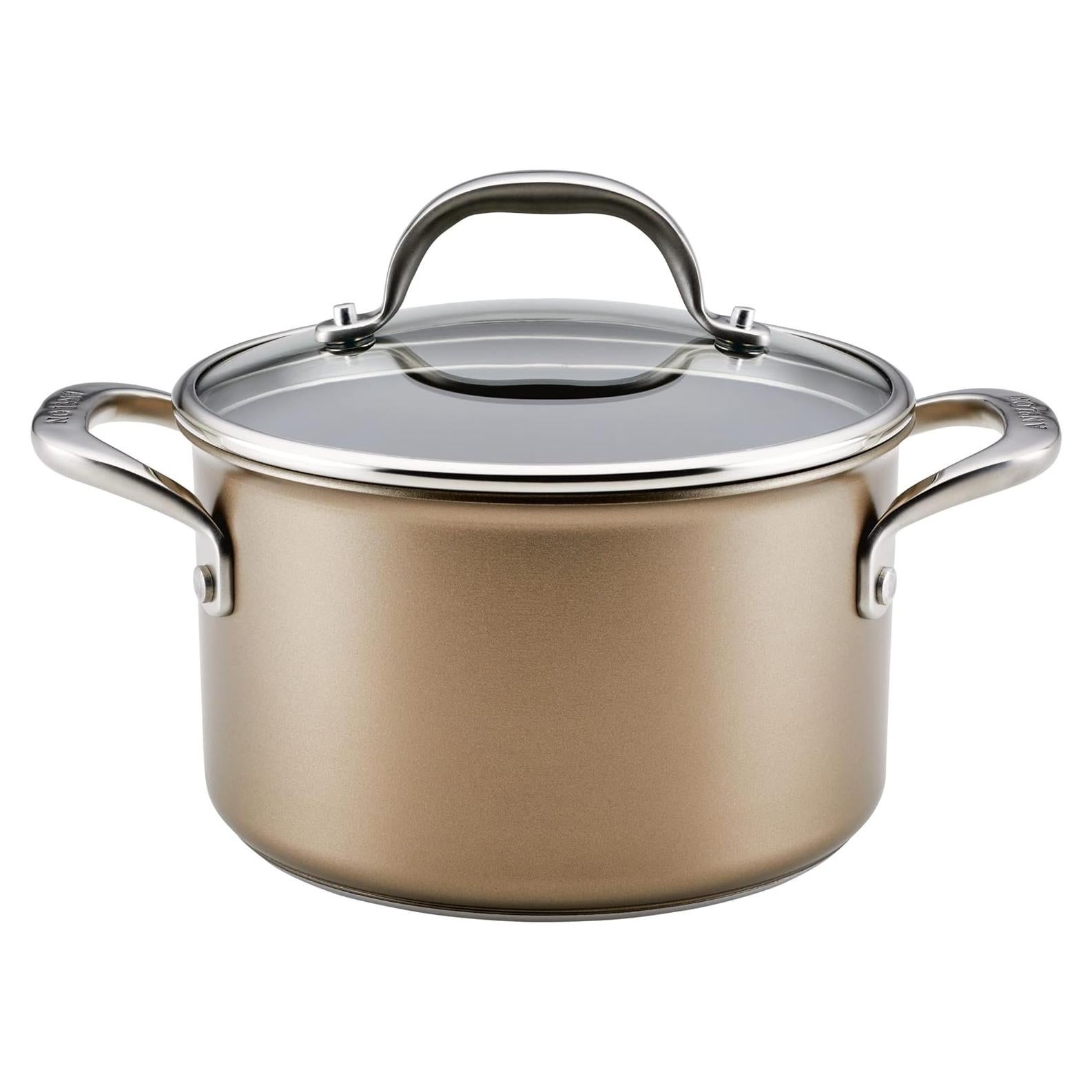 Cacerola Anolon Ascend 4 Cuartos Antiadherente Bronce