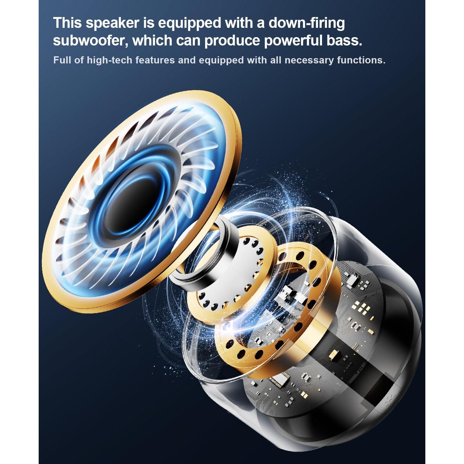 Mini Altavoces Bluetooth Inalámbricos NOTOKA A64- con Luces