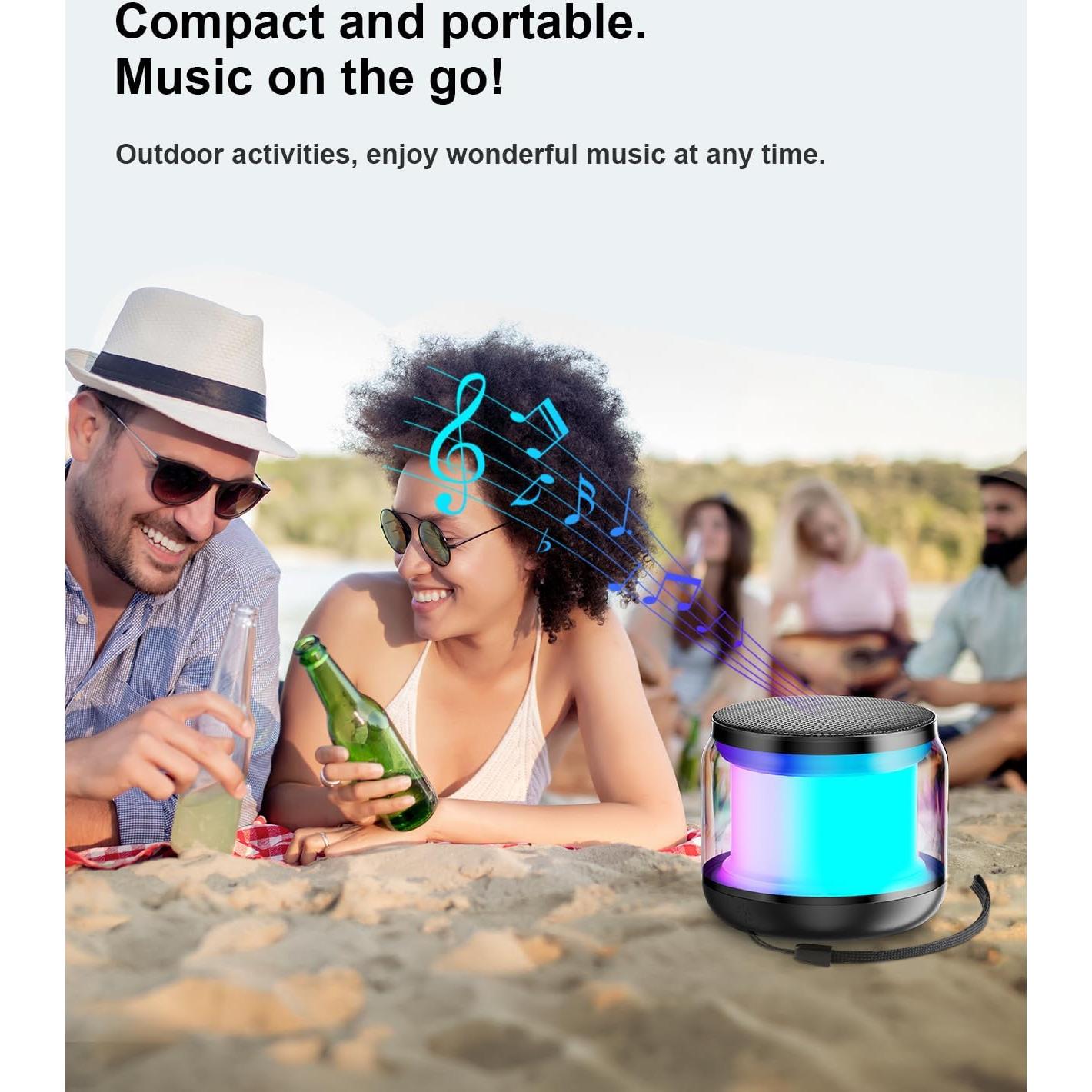 Mini Altavoces Bluetooth Inalámbricos NOTOKA A64- con Luces