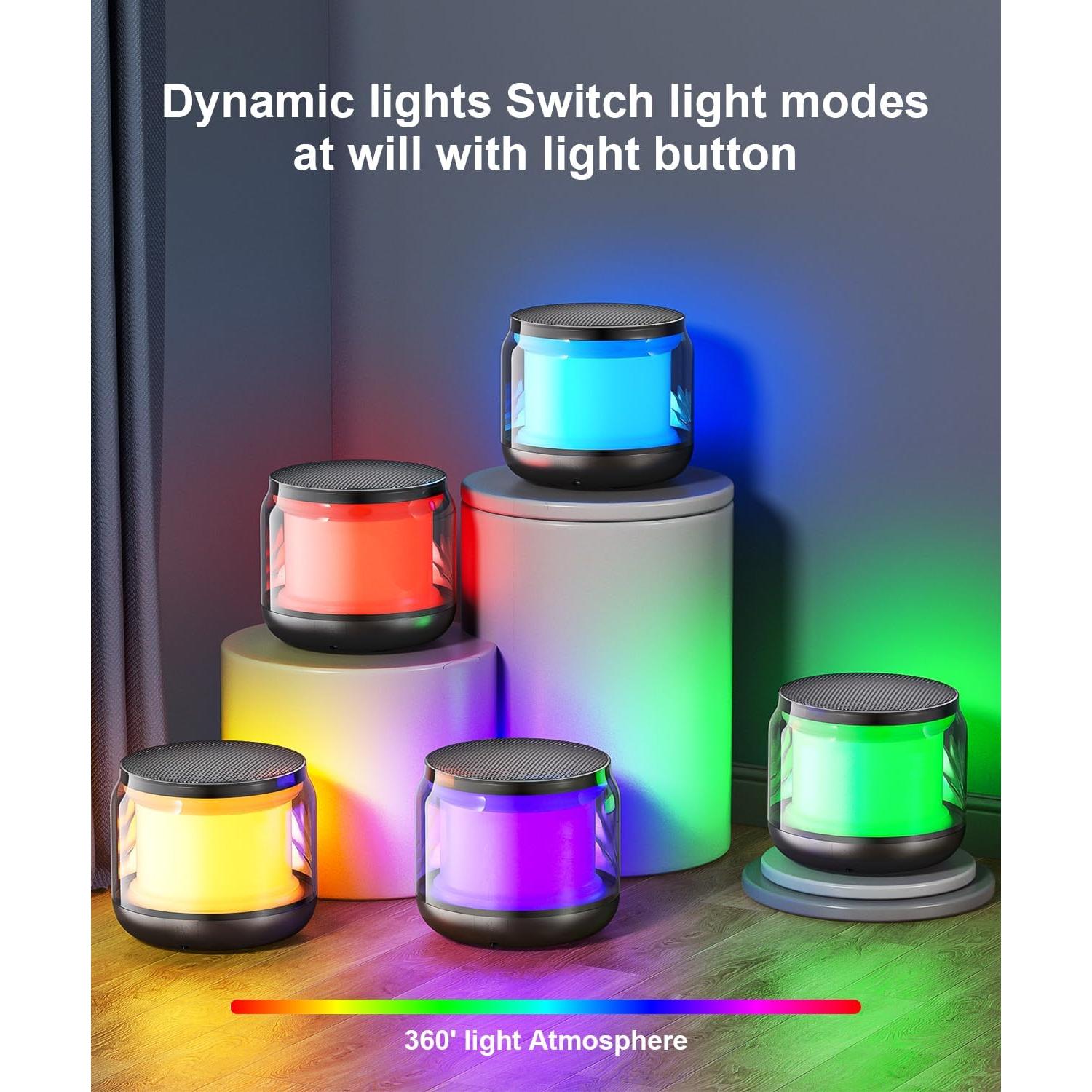 Mini Altavoces Bluetooth Inalámbricos NOTOKA A64- con Luces