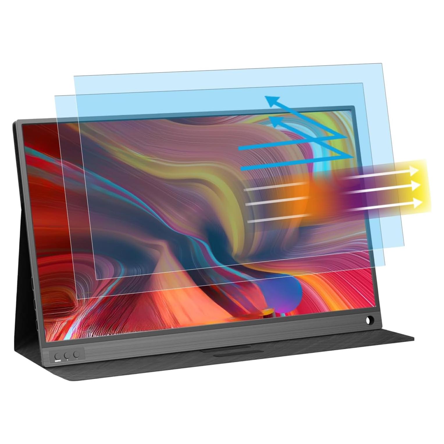 Paquete de 2 Protectores de Pantalla MUBUY-GOL 15.6" Mate Anti Luz Azul