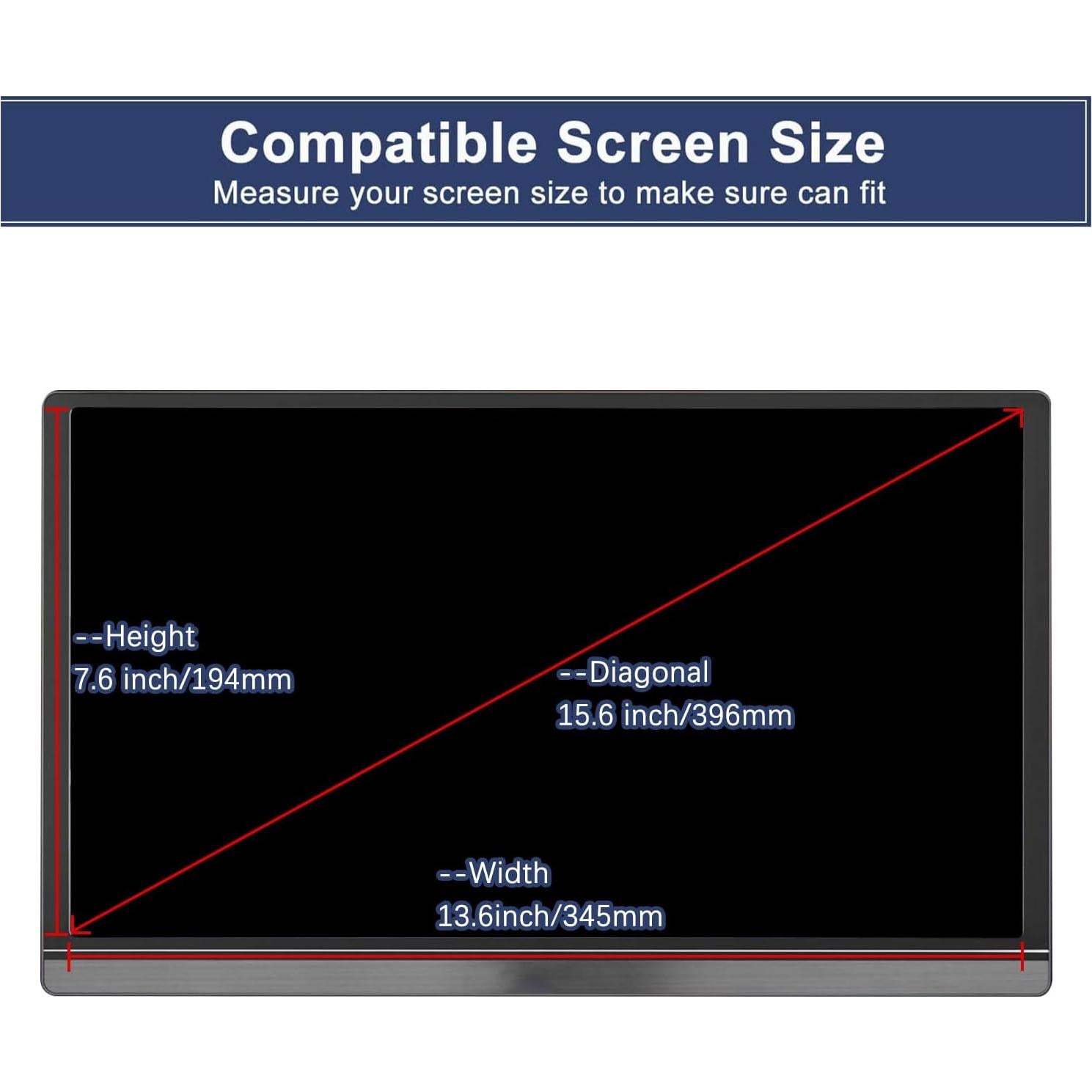 Paquete de 2 Protectores de Pantalla MUBUY-GOL 15.6" Mate Anti Luz Azul