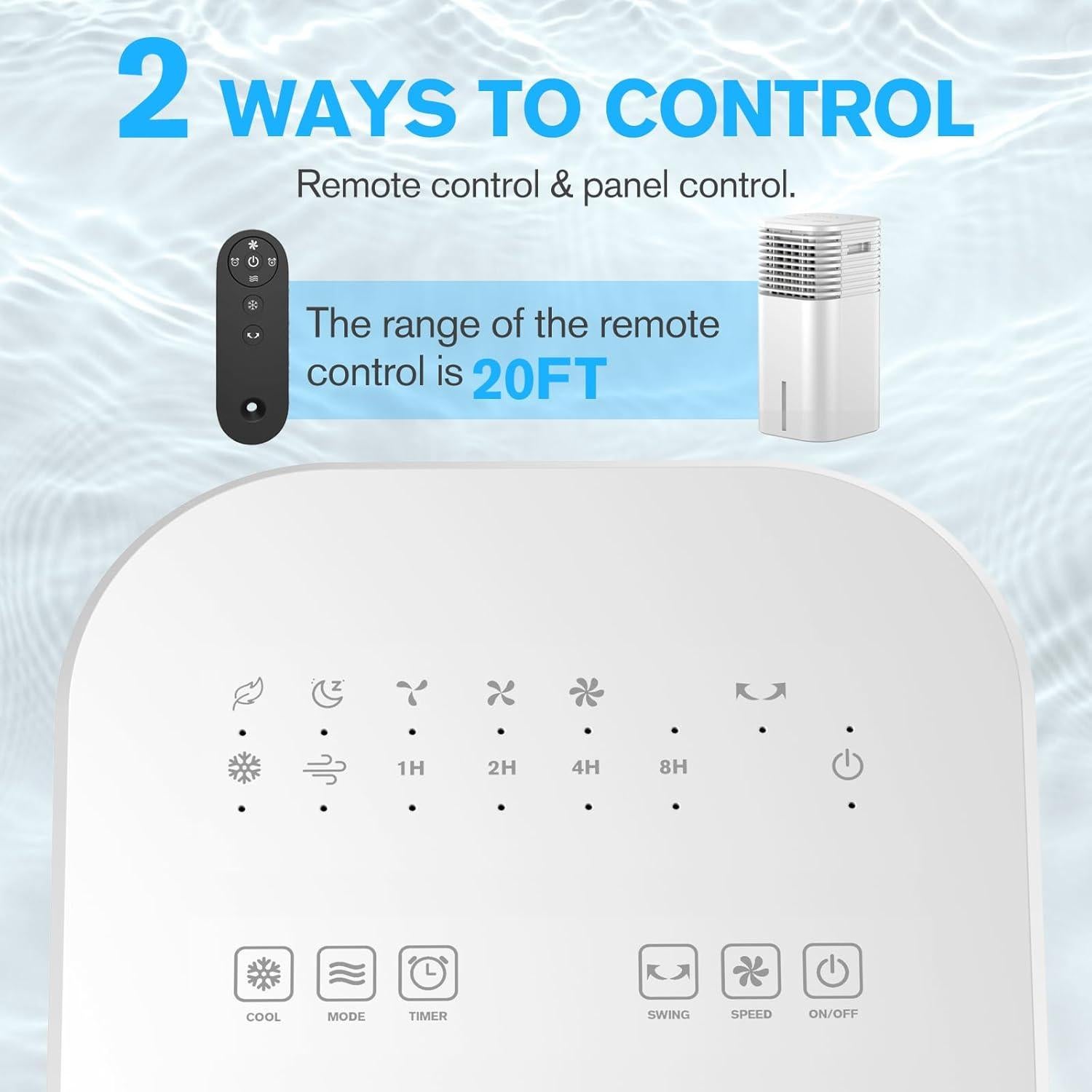 Aire Acondicionado Portátil FLOWBREEZE DL3Black 3 en 1 65W