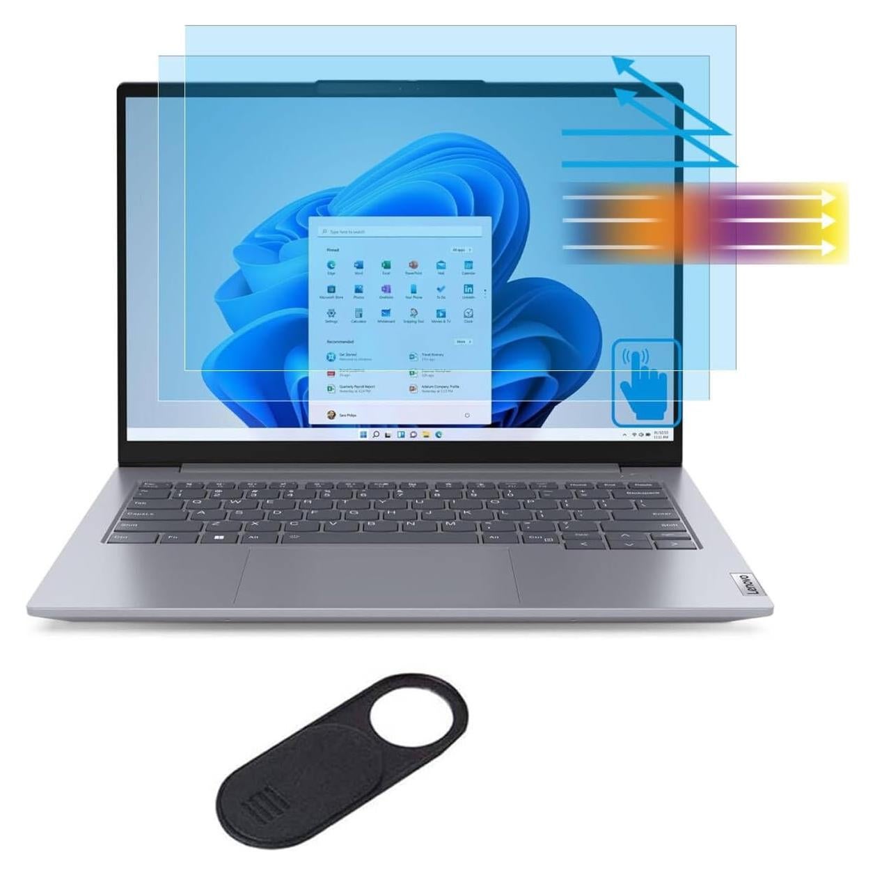 Paquete de 2 Protectores de Pantalla MUBUY para Lenovo ThinkBook 14"