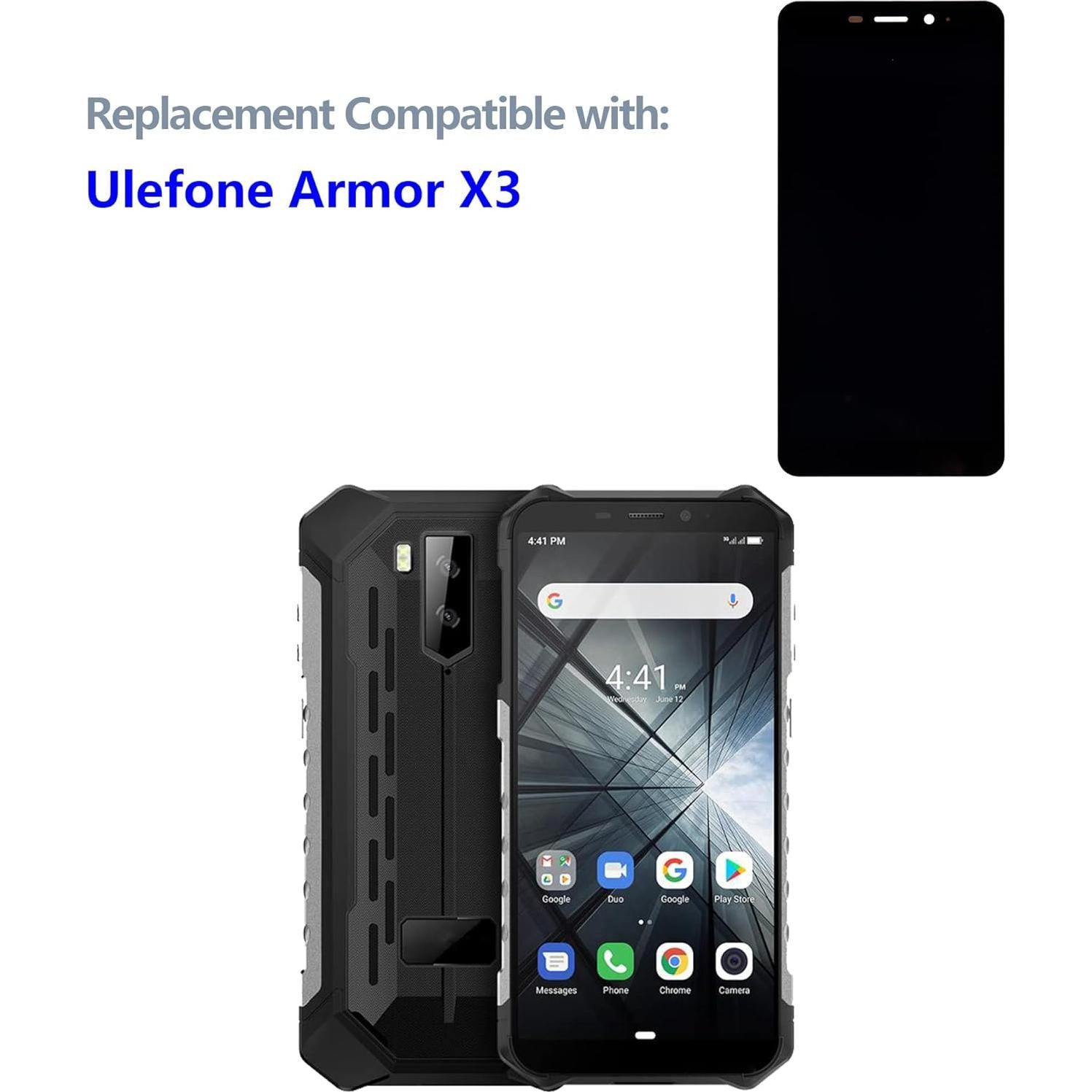 Pantalla LCD Ulefone Armor X3 5.5" Táctil Negro + Herramientas