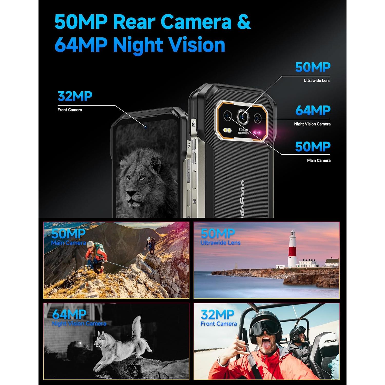 Ulefone Armor 27 Pro 5G Teléfono Resistente 24GB+256GB