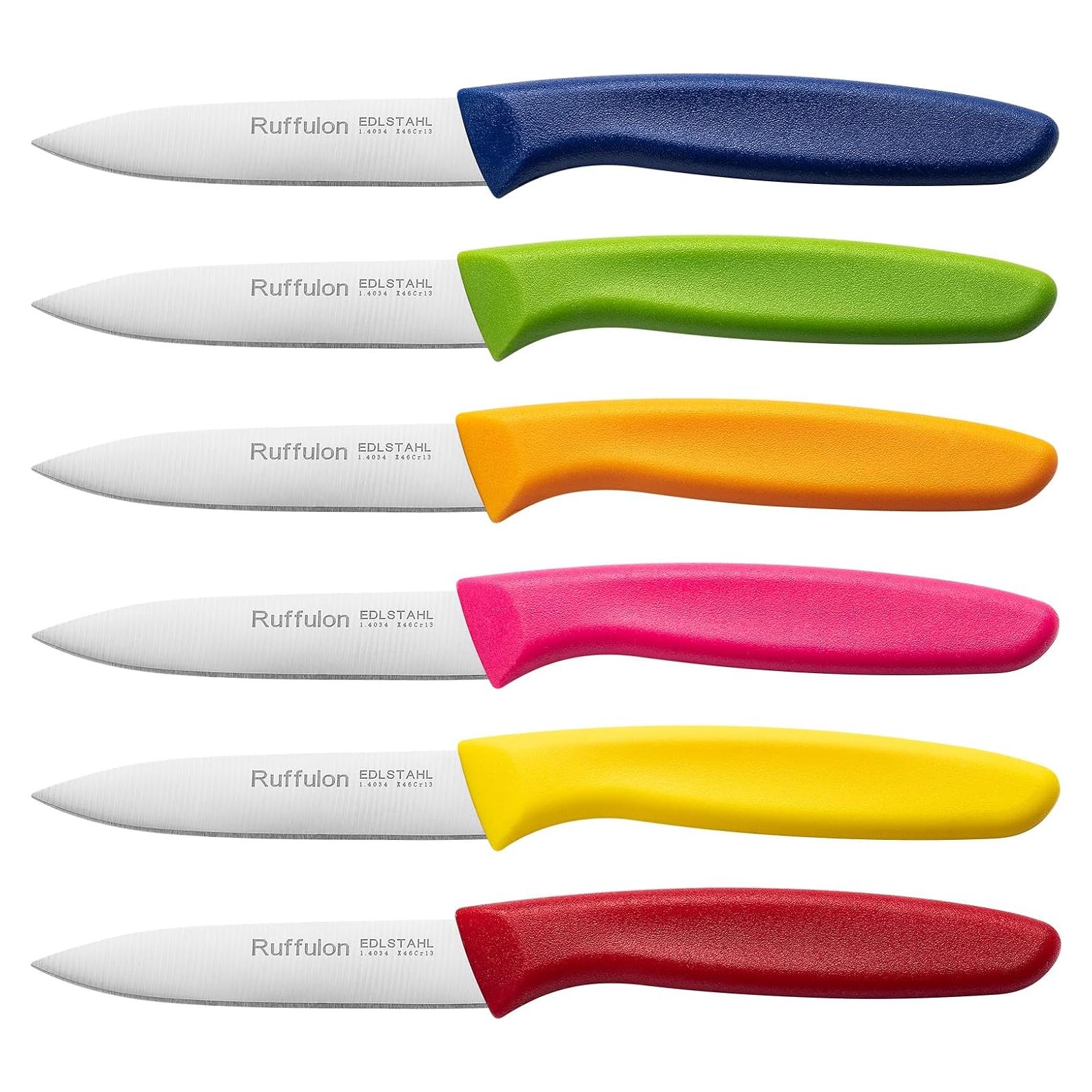 Juego de cuchillos de pelar Ruffulon 6 piezas acero inoxidable