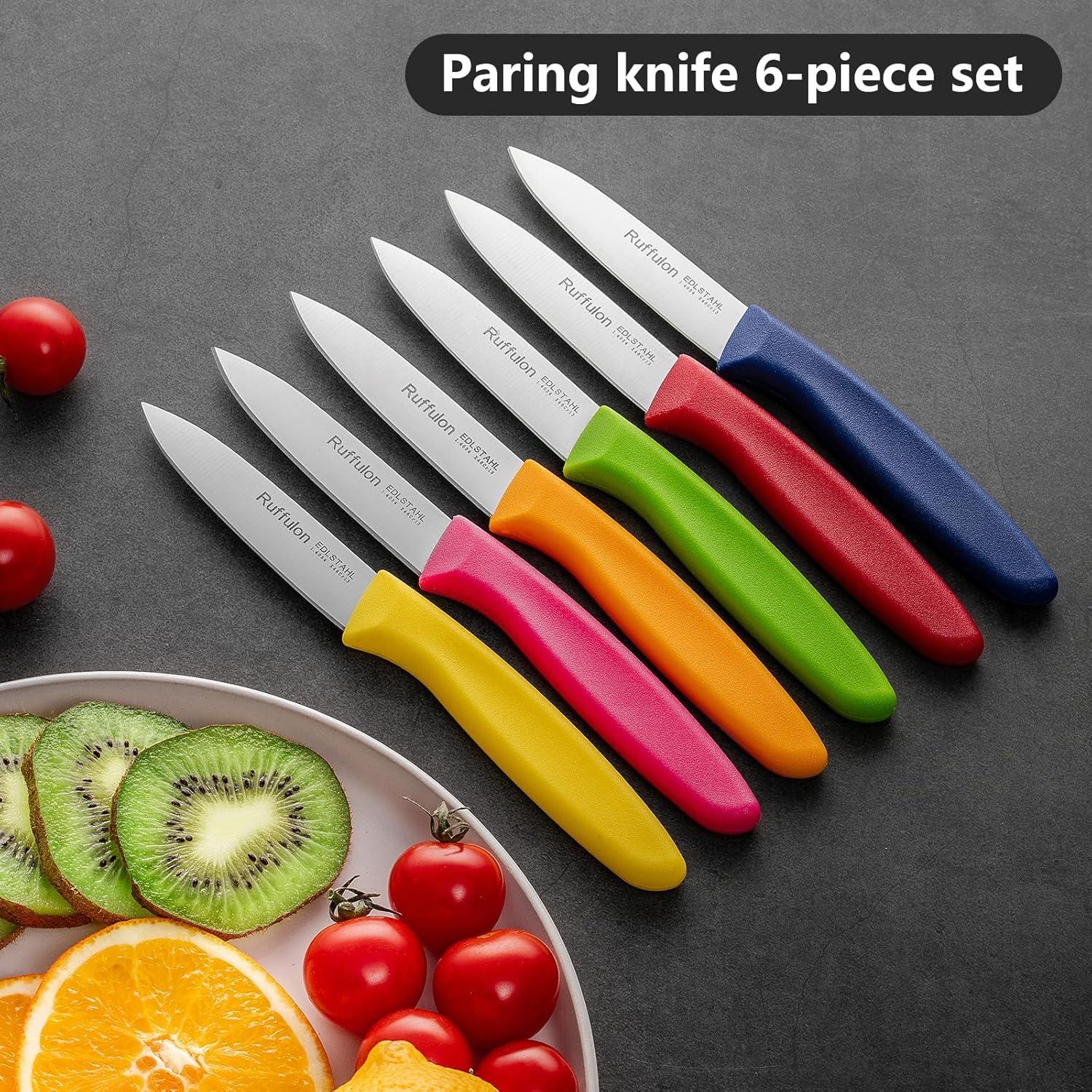Juego de cuchillos de pelar Ruffulon 6 piezas acero inoxidable