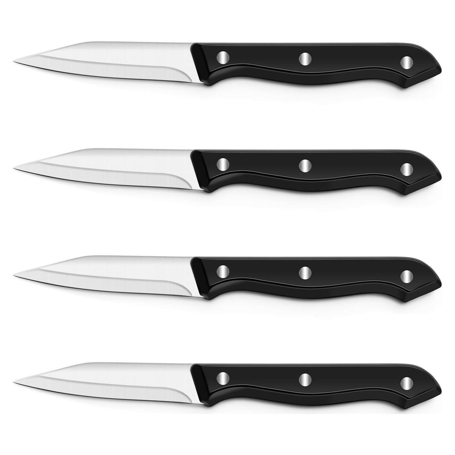 Juego de 4 Cuchillos de Pelar BEWOS Acero Inoxidable 8.89 cm