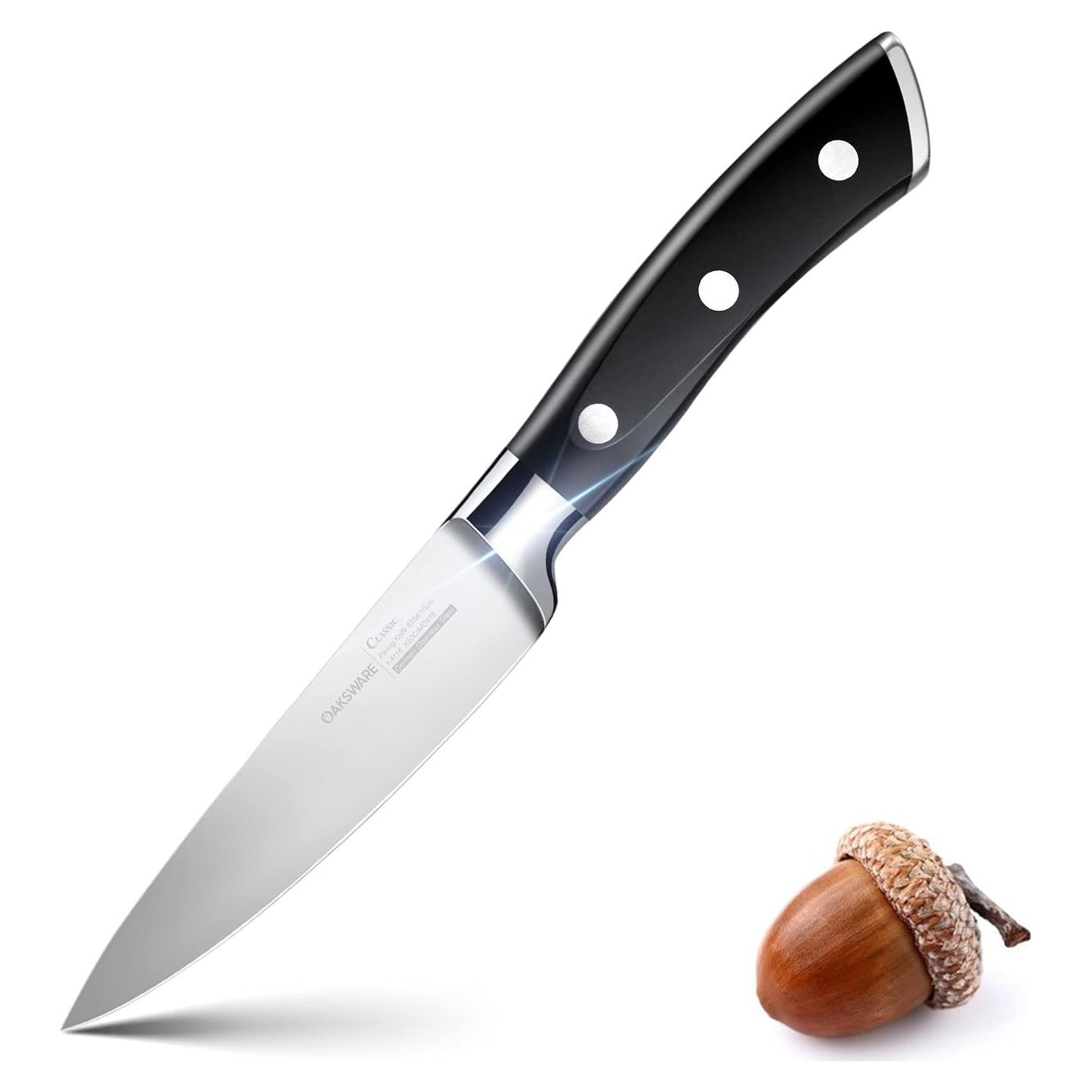 Cuchillo de Pelar OAKSWARE 10 cm Acero Inoxidable Ergonómico