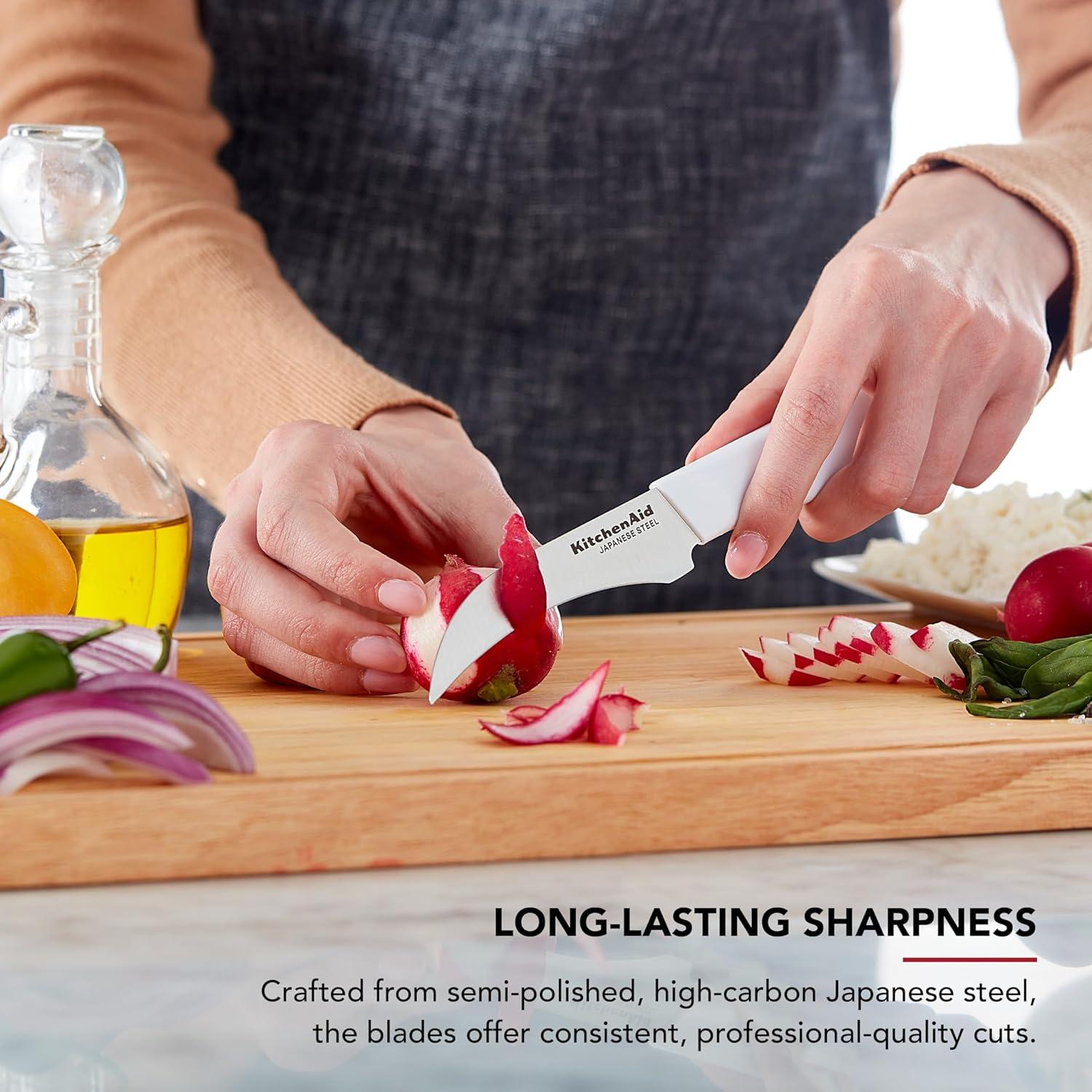 Juego de Cuchillos de Pelar KitchenAid 3 Piezas Acero Inoxidable