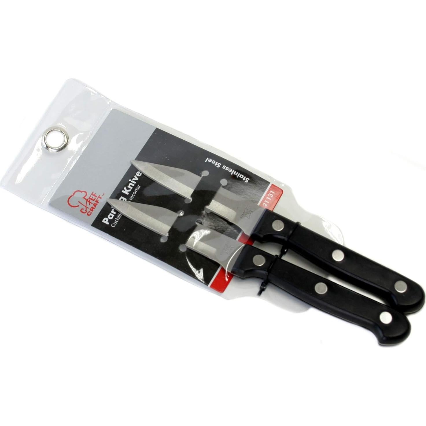 Juego de cuchillos de pelar Chef Craft, 2 piezas 8.9 cm acero inoxidable