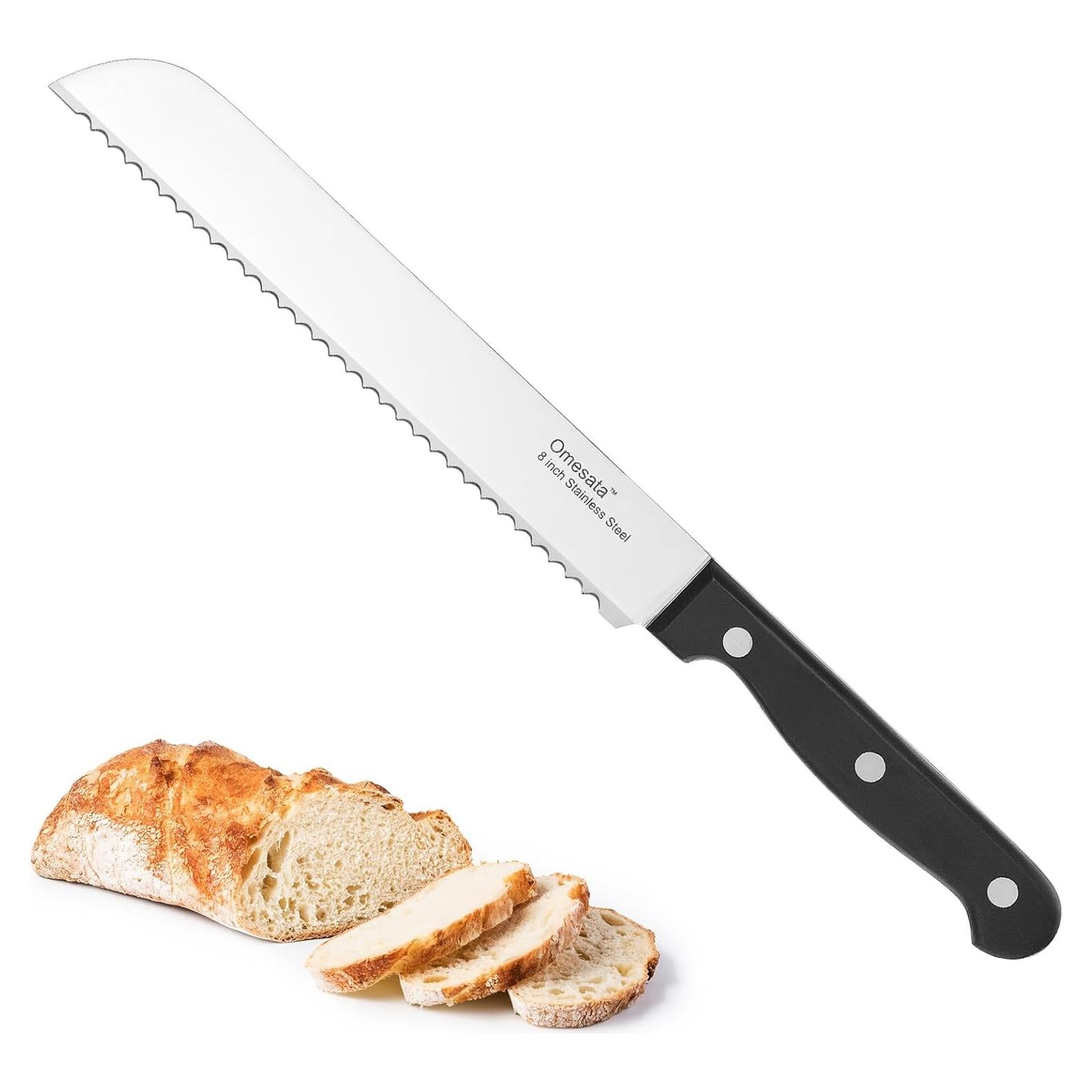 Cuchillo de Pan Omesata 20 cm Acero Inoxidable Serrado