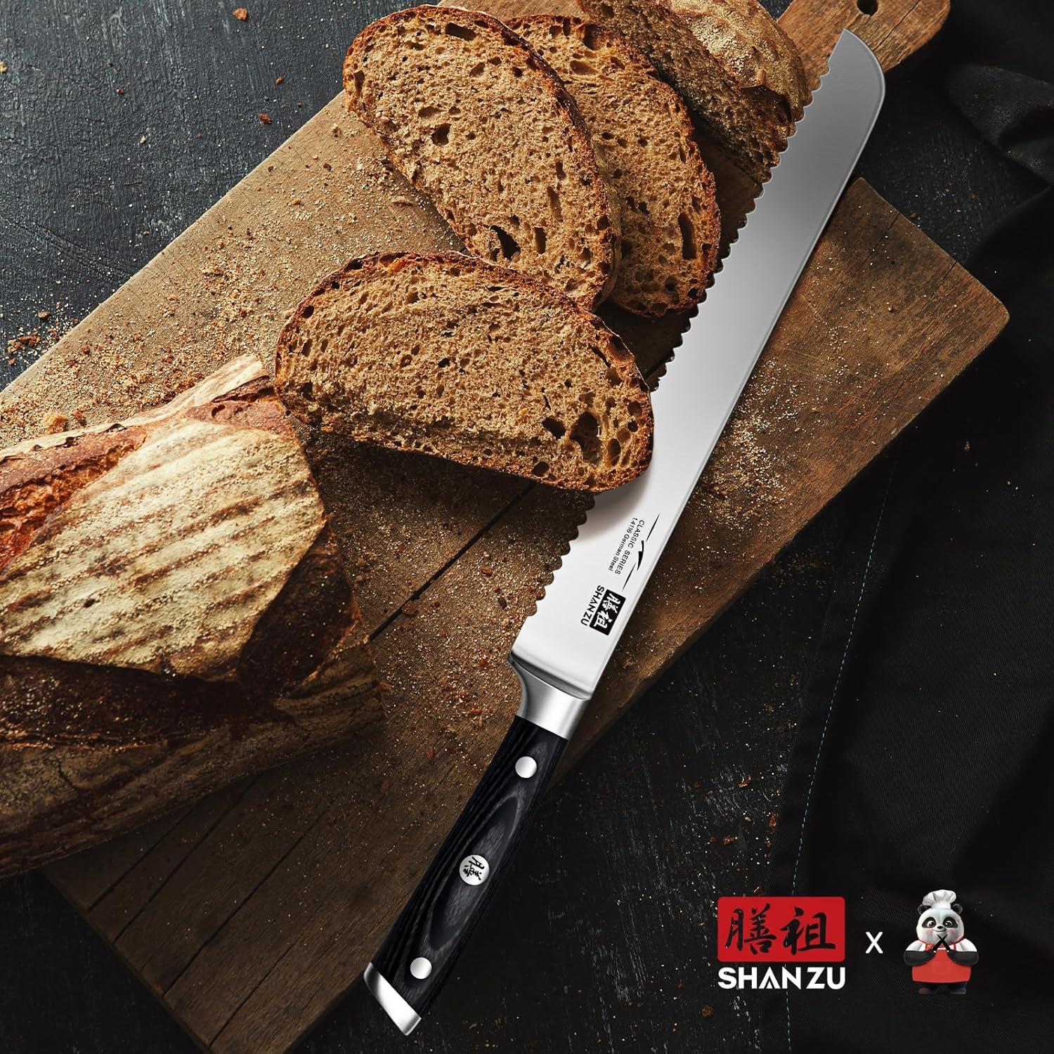 Cuchillo de Pan SHAN ZU 25.4 cm Acero Inoxidable 1.4116