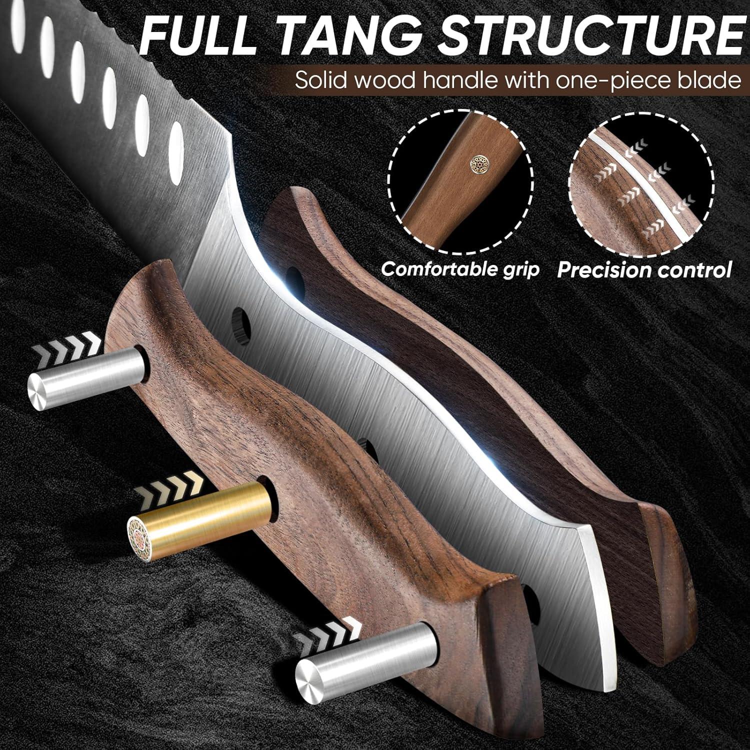 Cuchillo de Pan Dragón Púrpura 36.96 cm Acero Carbono Serrado