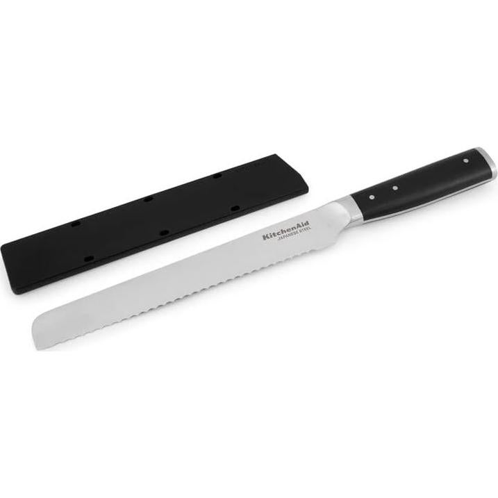 Cuchillo de Pan KitchenAid Forjado 12.7 cm Acero Inoxidable Negro