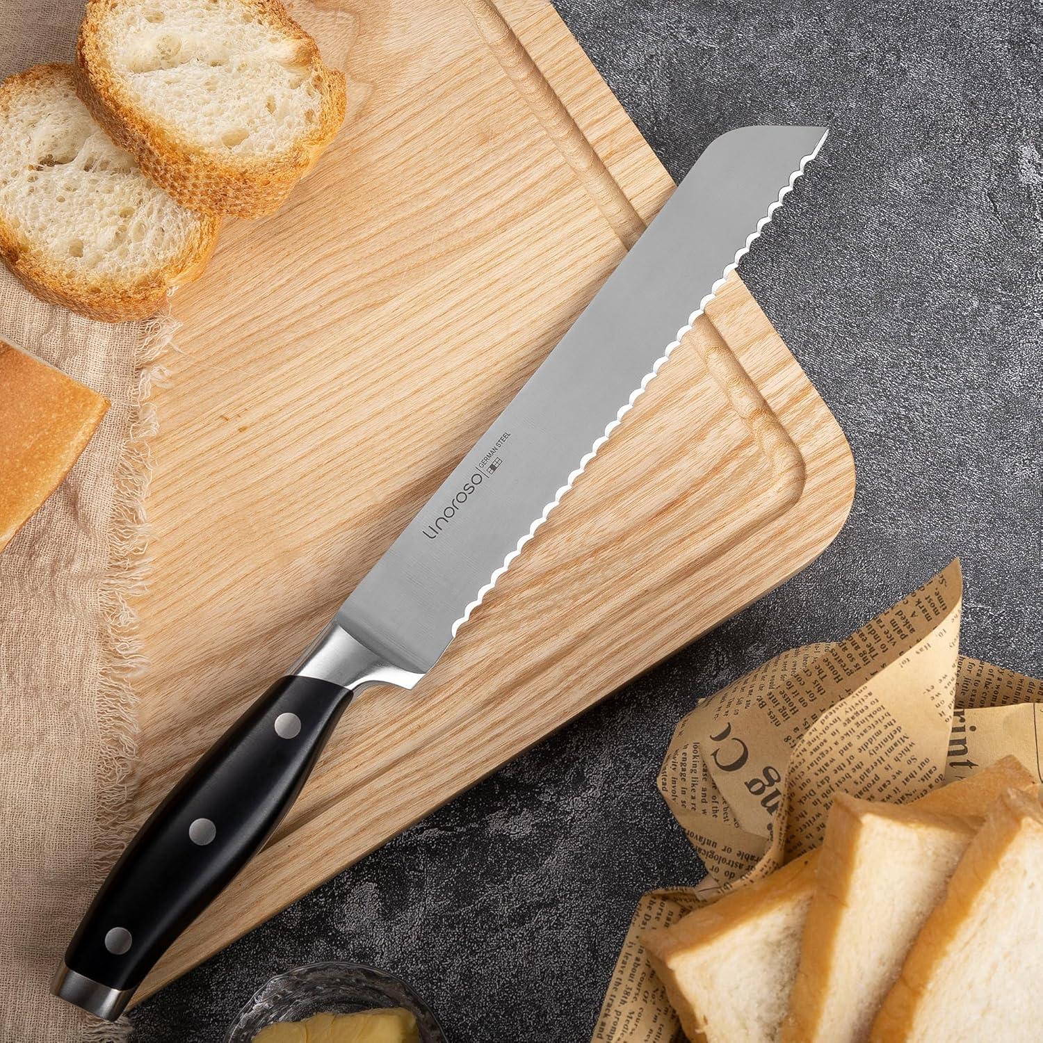 Cuchillo de Pan Serrado Linoroso 20 cm Acero Inoxidable