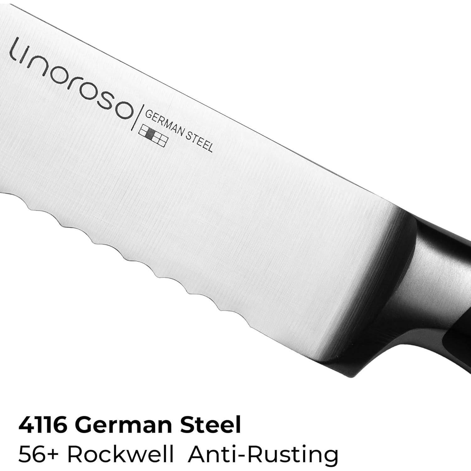 Cuchillo de Pan Serrado Linoroso 20 cm Acero Inoxidable