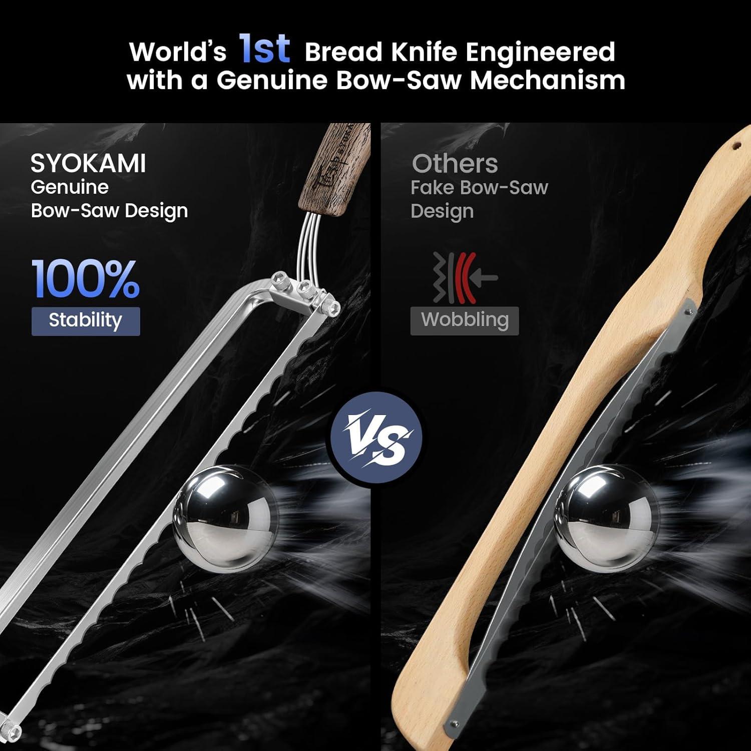 Cuchillo de Pan SYOKAMI 27.18 cm Acero Inoxidable Serrado