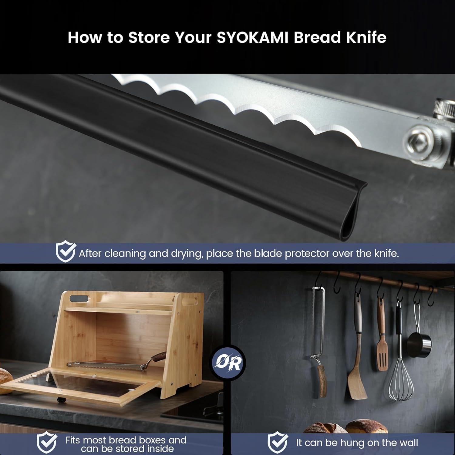 Cuchillo de Pan SYOKAMI 27.18 cm Acero Inoxidable Serrado