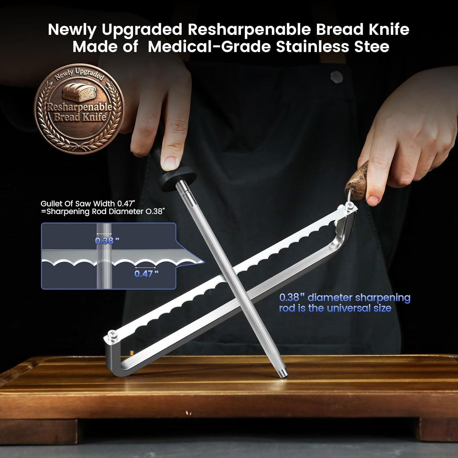 Cuchillo de Pan SYOKAMI 27.18 cm Acero Inoxidable Serrado