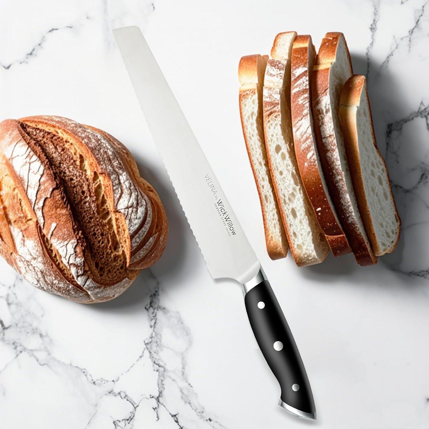 Cuchillo de Pan WICKWILLOW 25.4 cm Acero Alemán Ultra Afilado