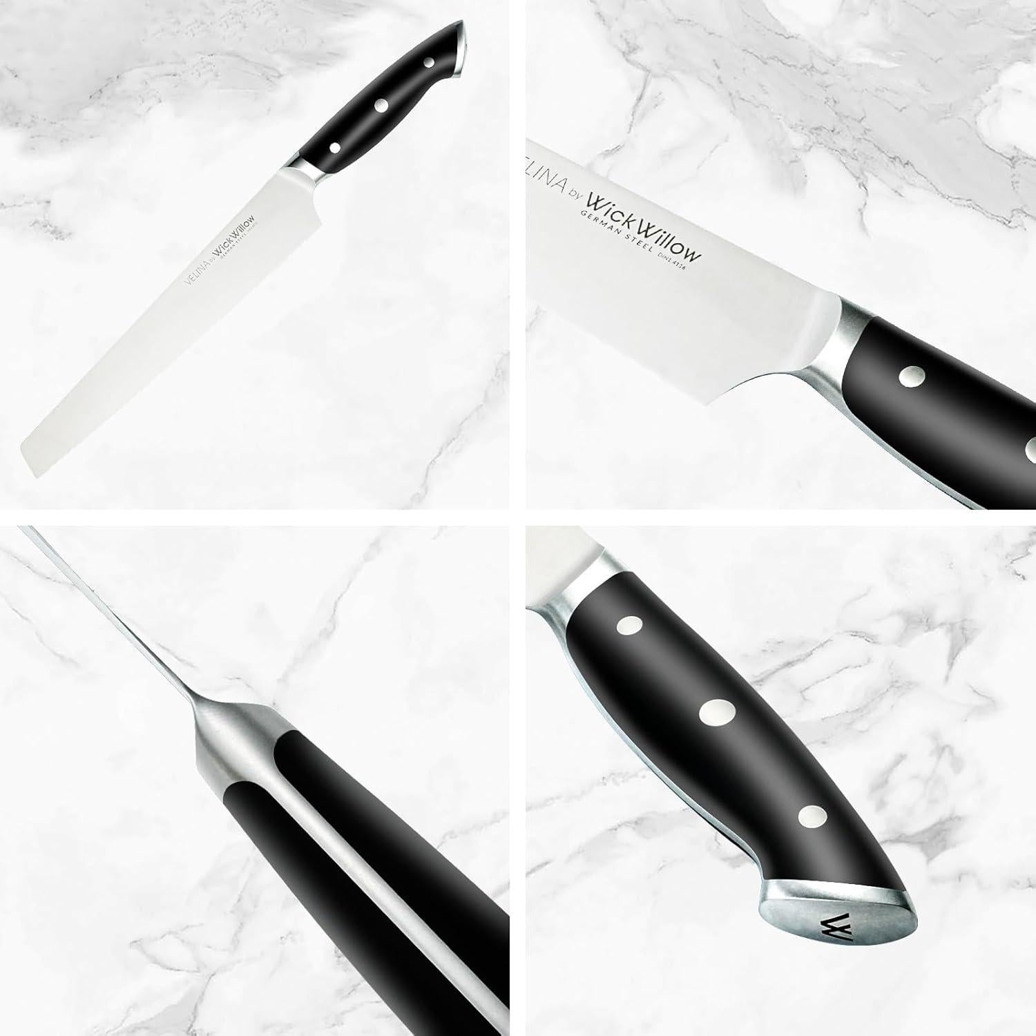 Cuchillo de Pan WICKWILLOW 25.4 cm Acero Alemán Ultra Afilado