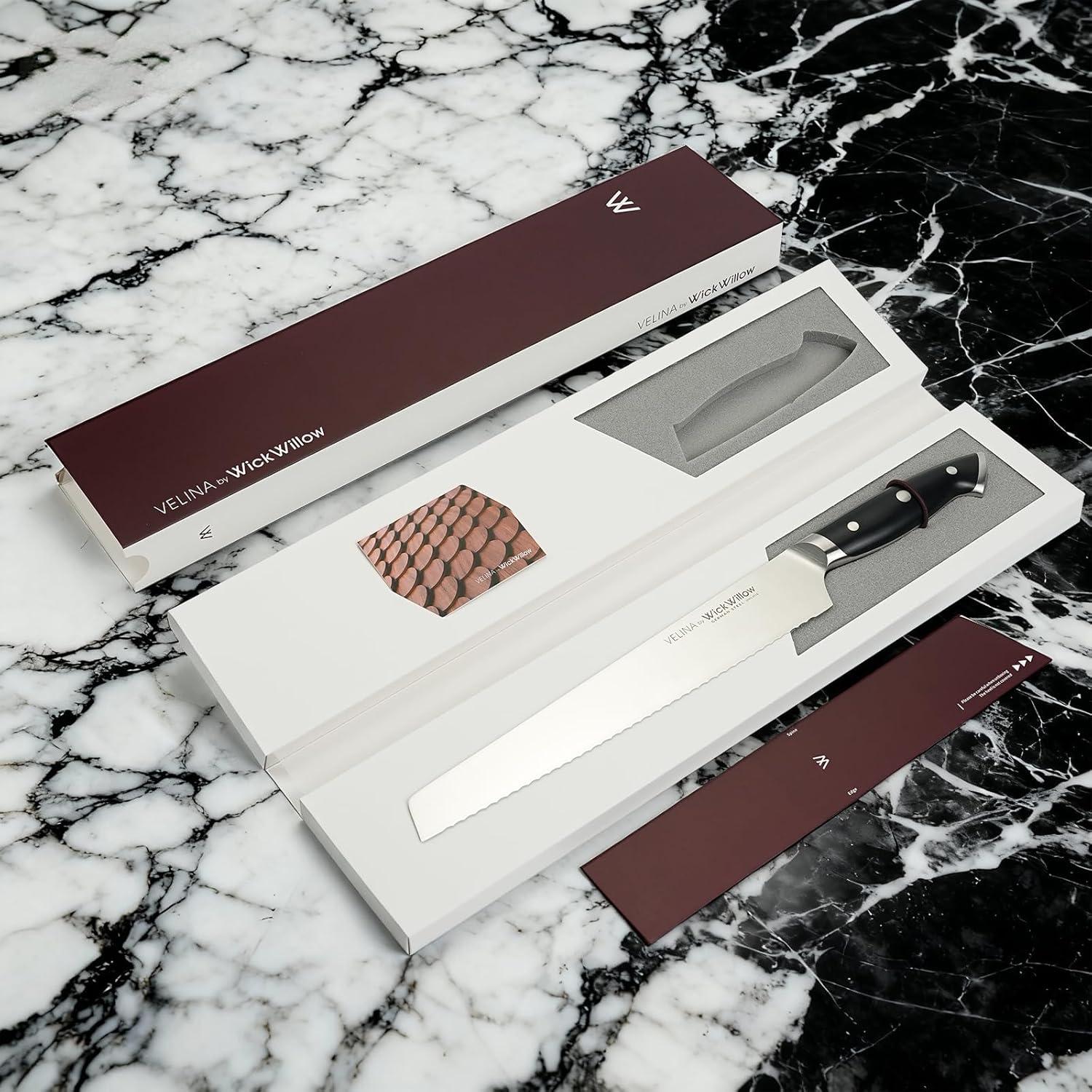 Cuchillo de Pan WICKWILLOW 25.4 cm Acero Alemán Ultra Afilado