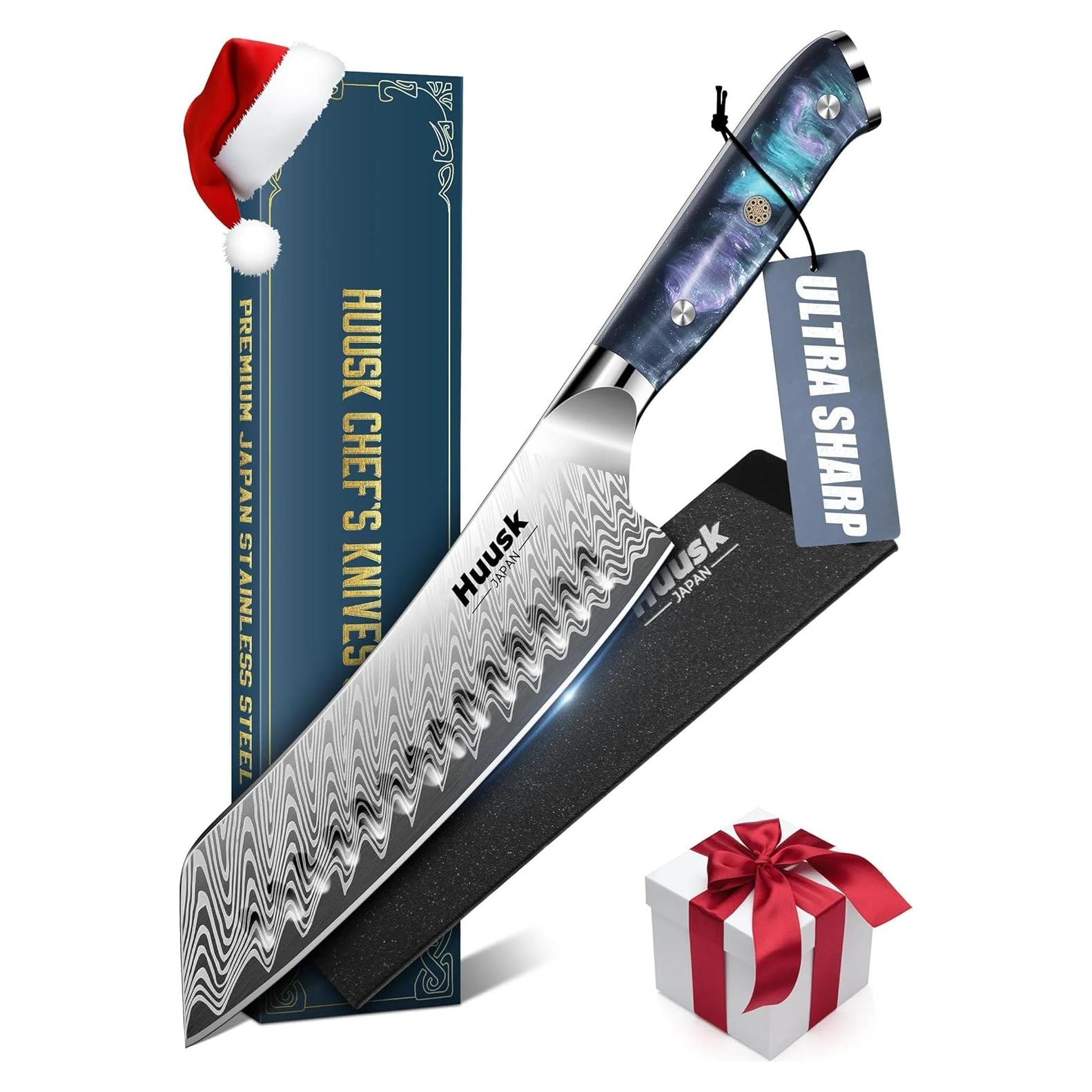 Cuchillo Santoku Huusk 18.5 cm Acero Inoxidable Profesional