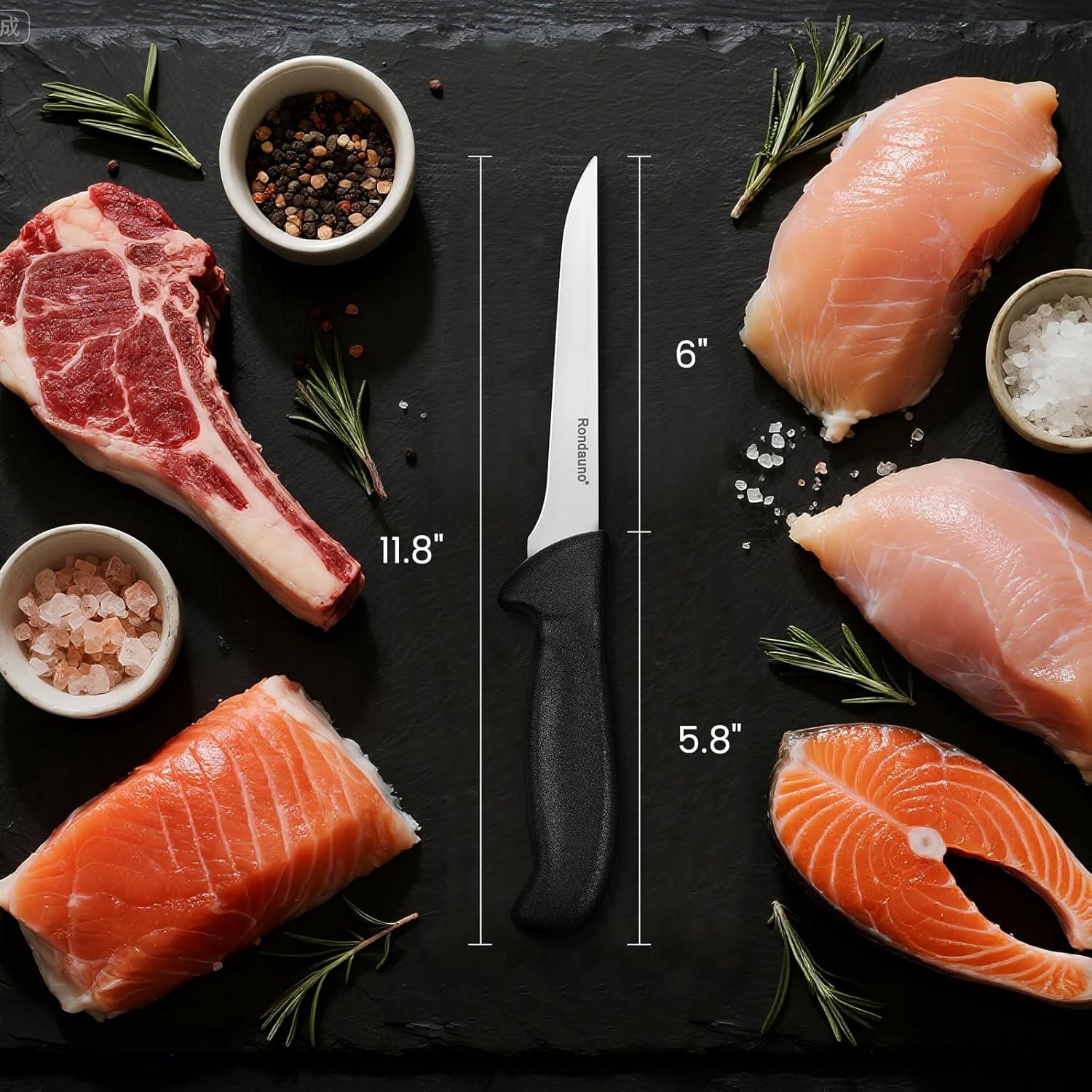 Cuchillo Deshuesar Rondauno 15 cm Acero Inoxidable Antideslizante