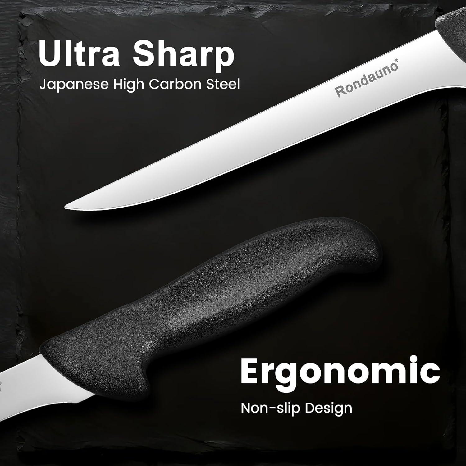 Cuchillo Deshuesar Rondauno 15 cm Acero Inoxidable Antideslizante