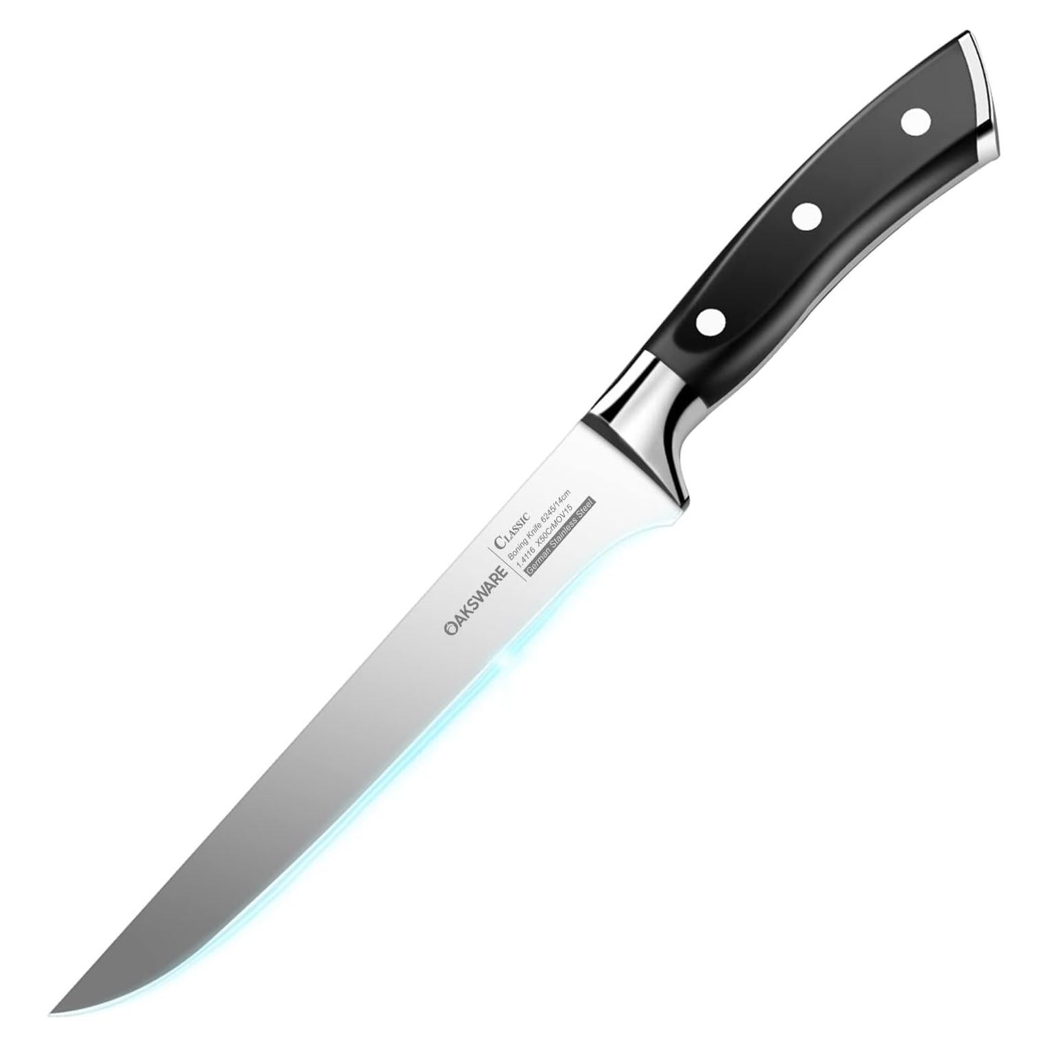 Cuchillo de Deshuesar OAKSWARE 14 cm Acero Inoxidable Ergonómico