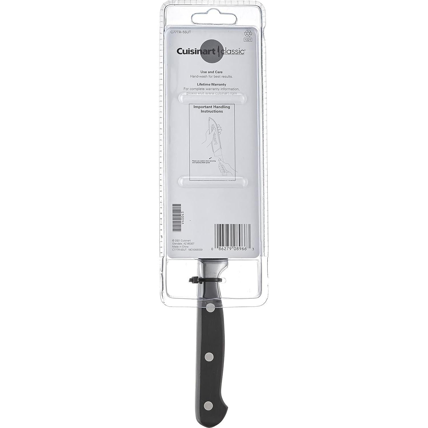 Cuchillo de Utilidad Serrado Cuisinart C77TR-5SUT 12.7 cm Negro