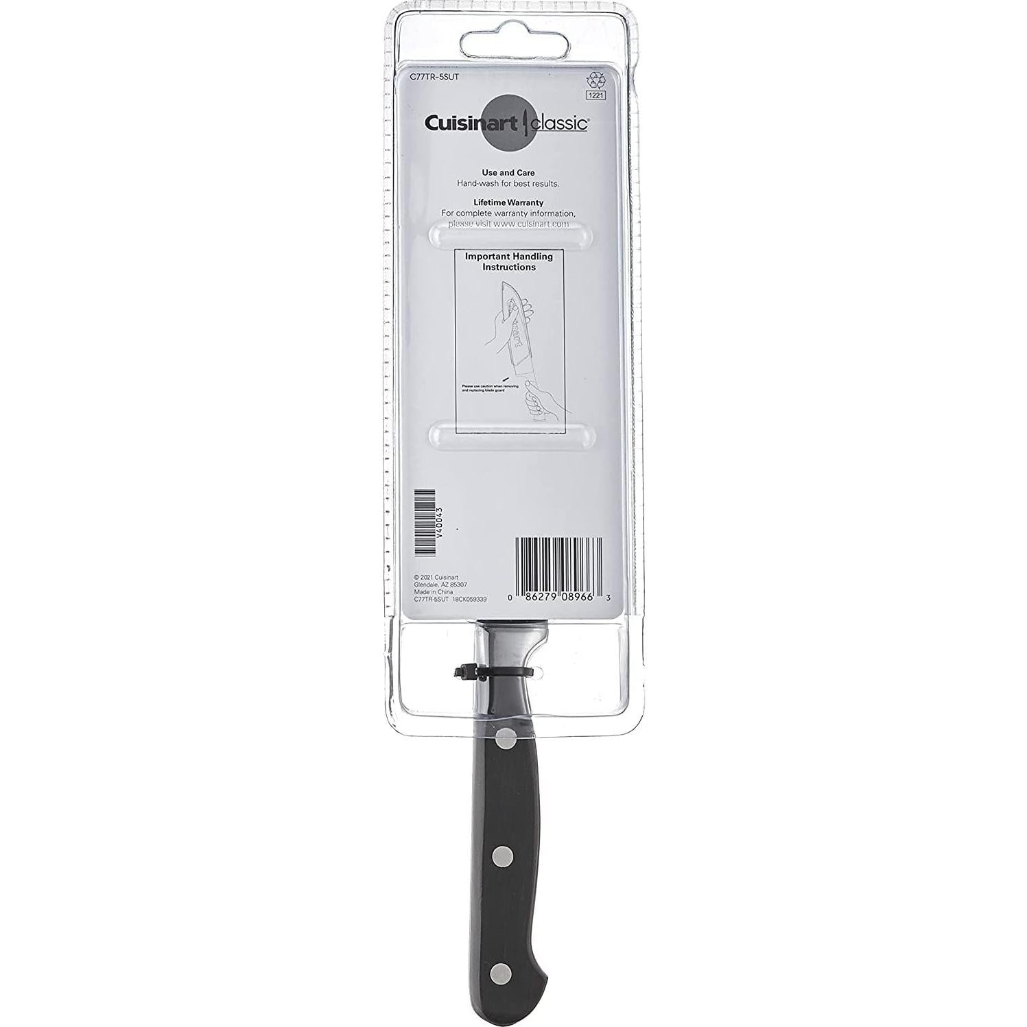 Cuchillo de Utilidad Serrado Cuisinart C77TR-5SUT 12.7 cm Negro