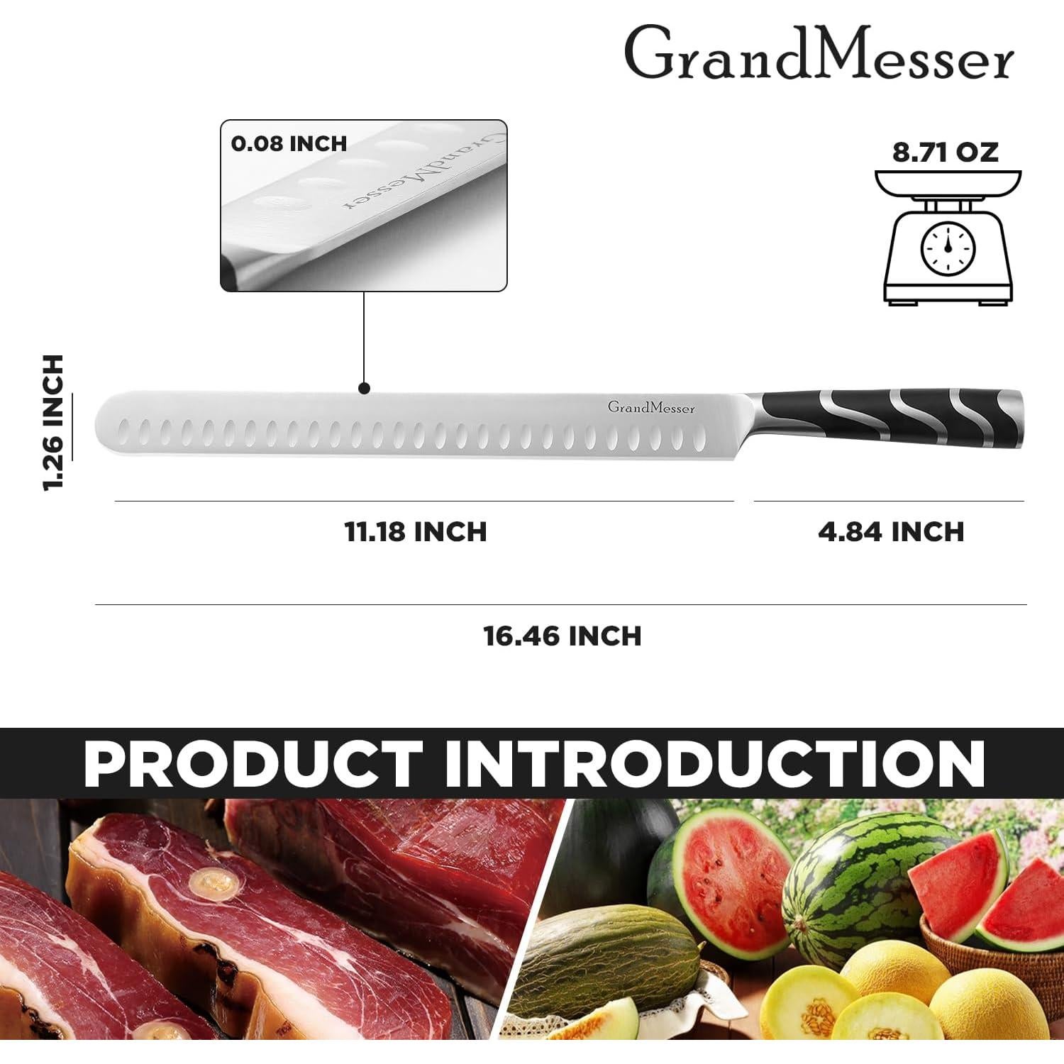 Cuchillo de Tallar 30 cm GrandMesser Acero Alemán para Carne