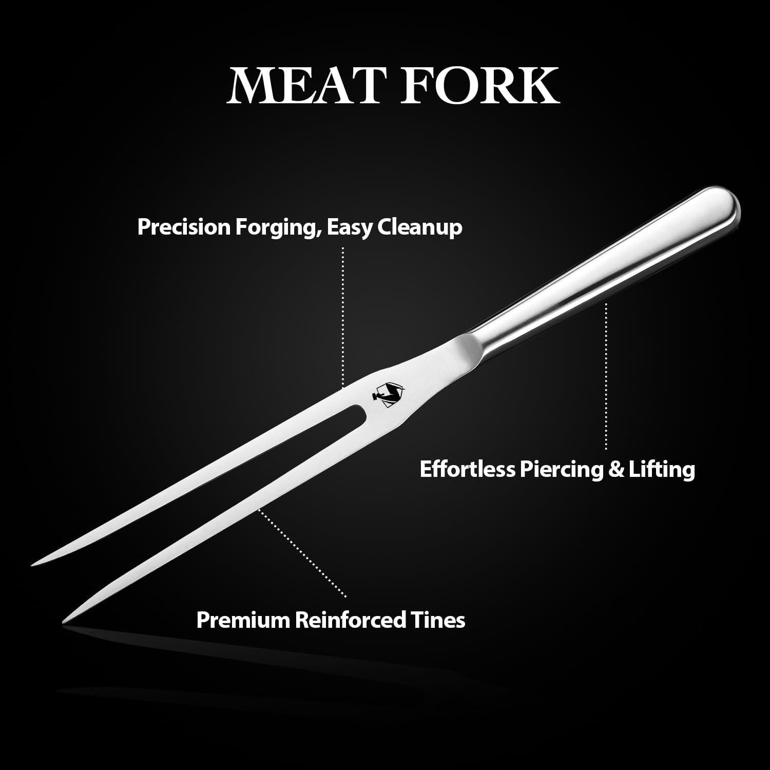 Conjunto de Cuchillo y Tenedor Livtek 20 cm Acero Inoxidable