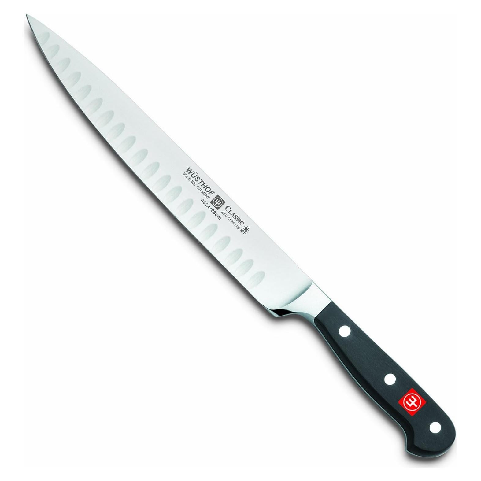 Cuchillo de Carving Wüsthof Classic 23 cm Bisel Hueco