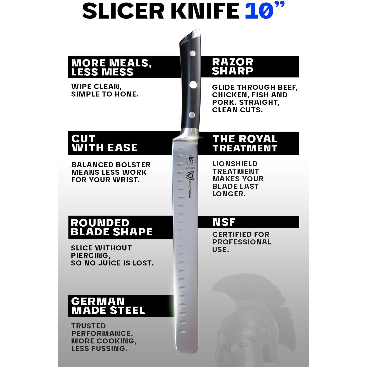 Cuchillo de Rebanar Dalstrong 25.4 cm Acero Alemán G10