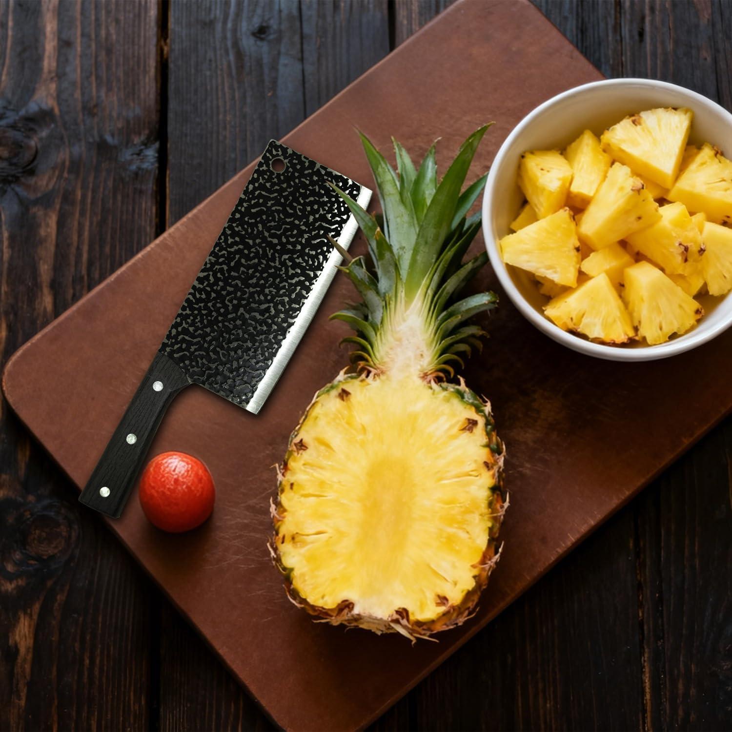 Cuchillo de Chef Rliguanrui 18 cm Acero Inoxidable Mango Cómodo