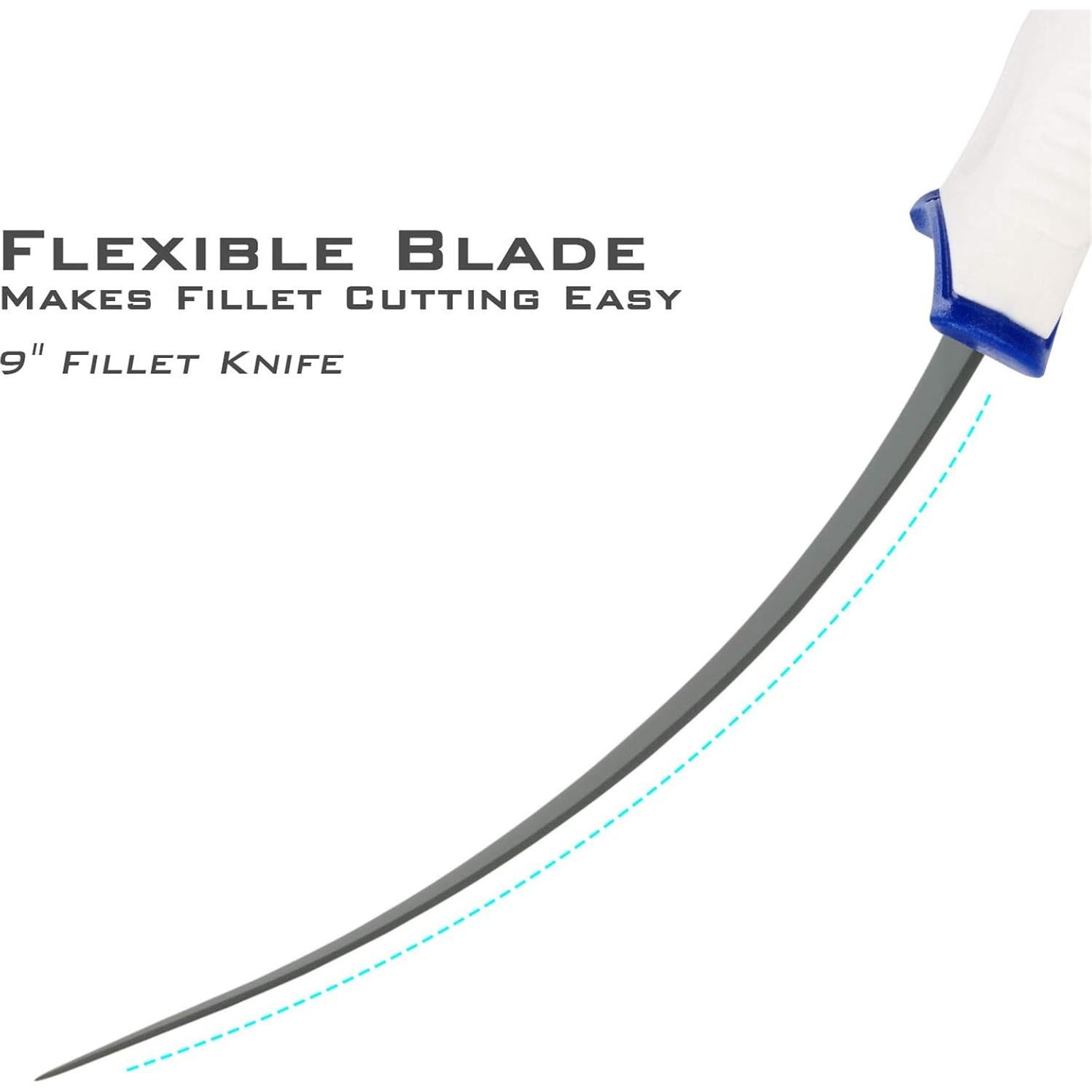 Cuchillo de Filete KastKing Spartacus 22.86 cm Acero Inoxidable