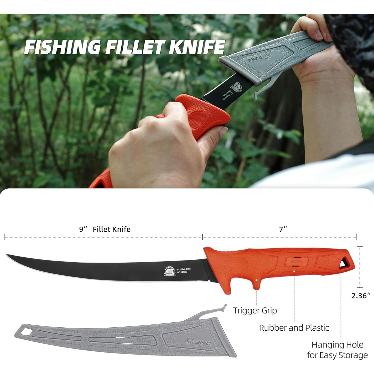 Cuchillo de Filete RUNCL 23 cm Acero Inoxidable Antideslizante