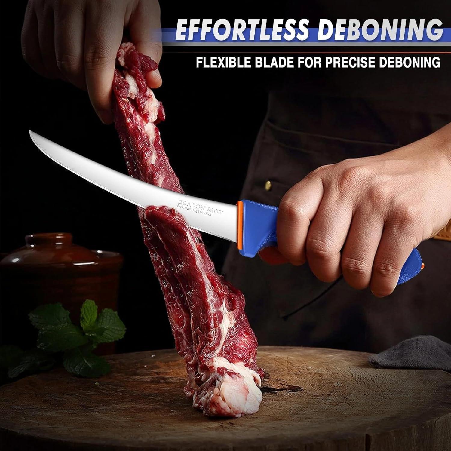 Conjunto de Cuchillos de Carnicería Dragon Riot 3 Pcs - Acero Inoxidable