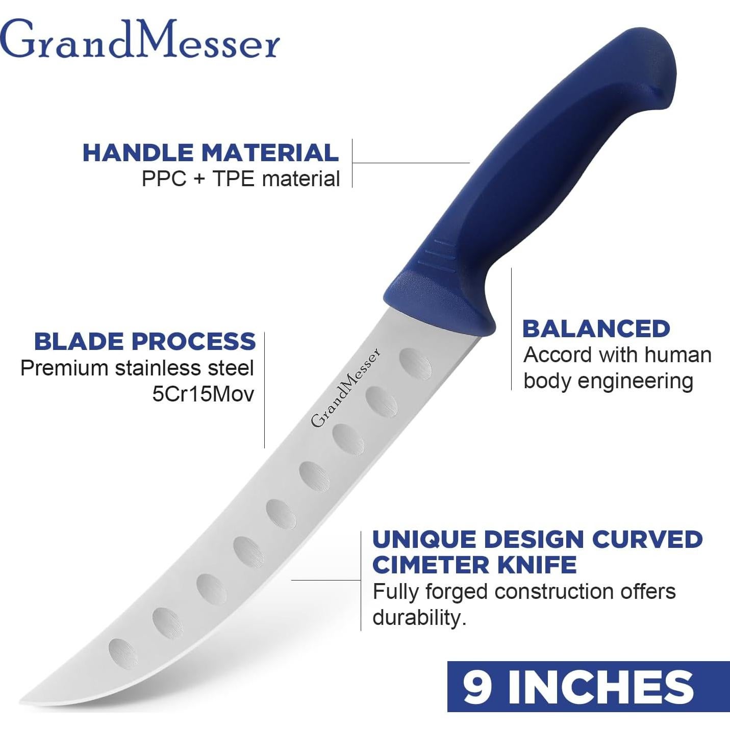 Cuchillo de Carnicero GrandMesser 25.4 cm Acero Inoxidable