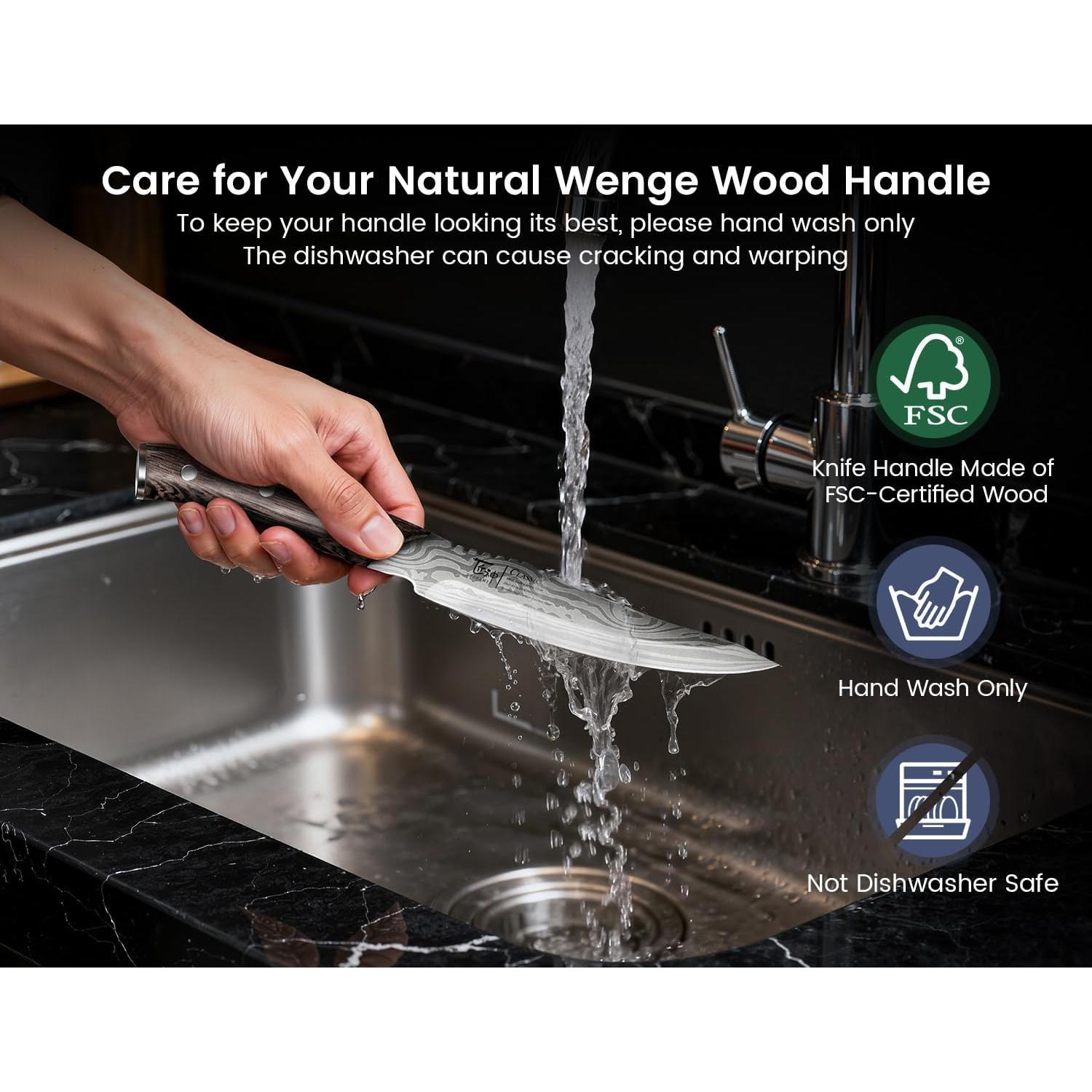 Juego de cuchillos para carne SYOKAMI - 2 piezas, acero inoxidable