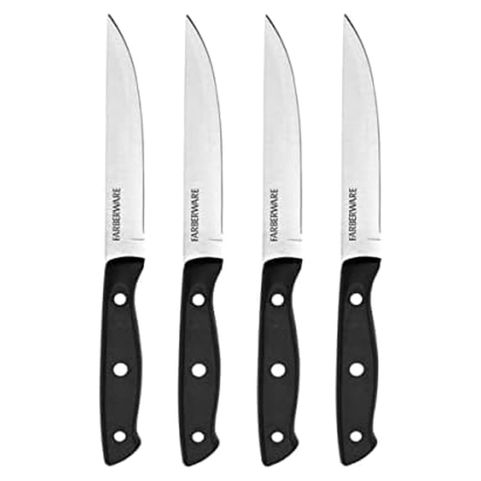 Conjunto de cuchillos para carne 4 piezas Farberware acero inoxidable