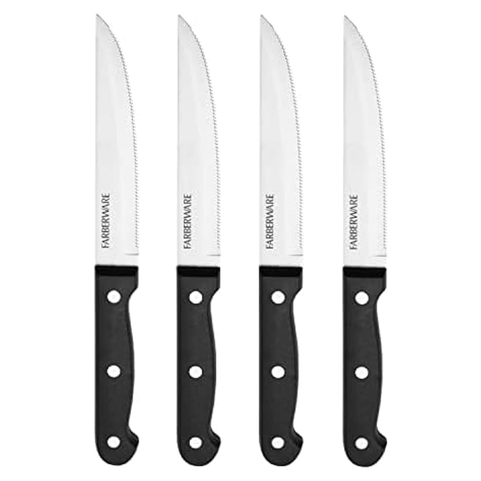 Conjunto de cuchillos de carne Farberware 4 piezas acero inoxidable