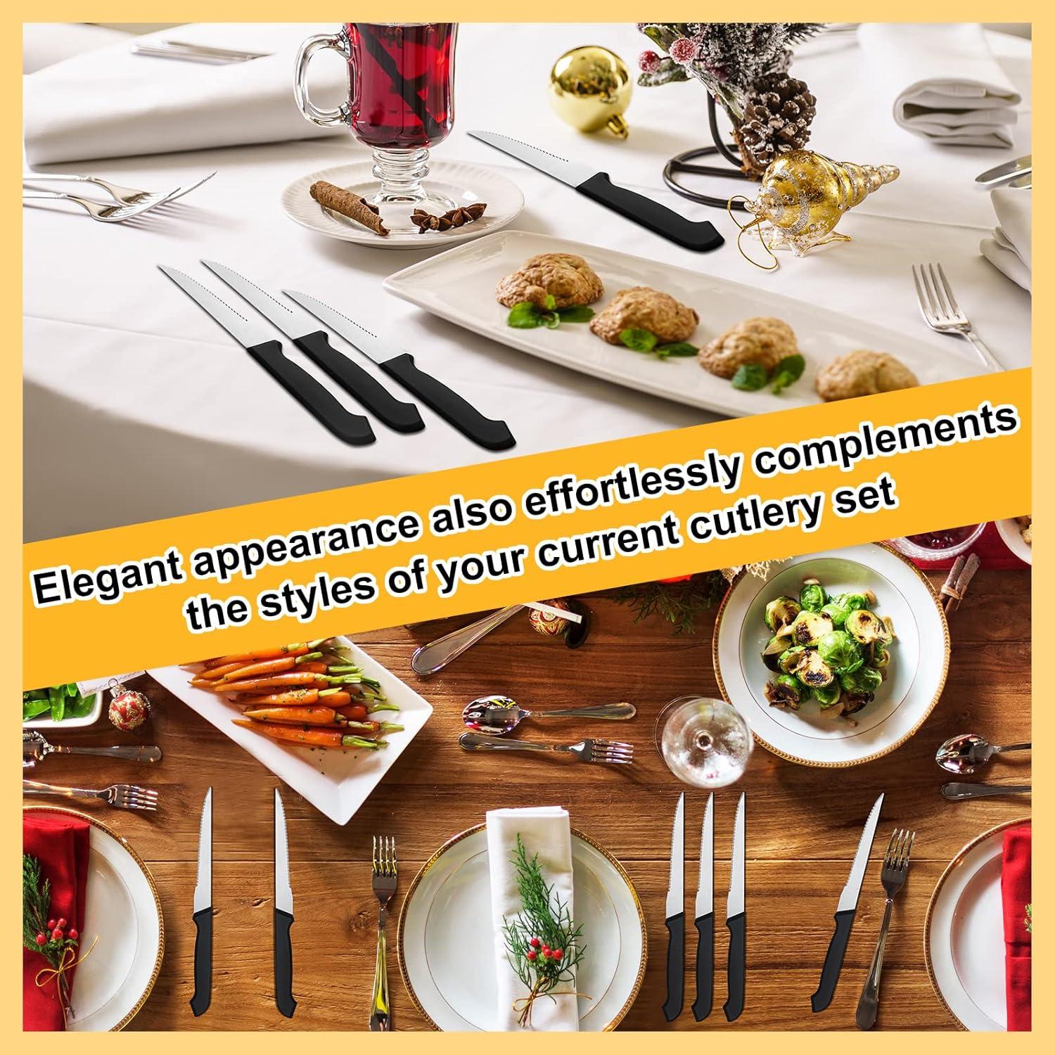 Juego de 50 Cuchillos de Carne Therwen 22.4 cm Acero Inoxidable