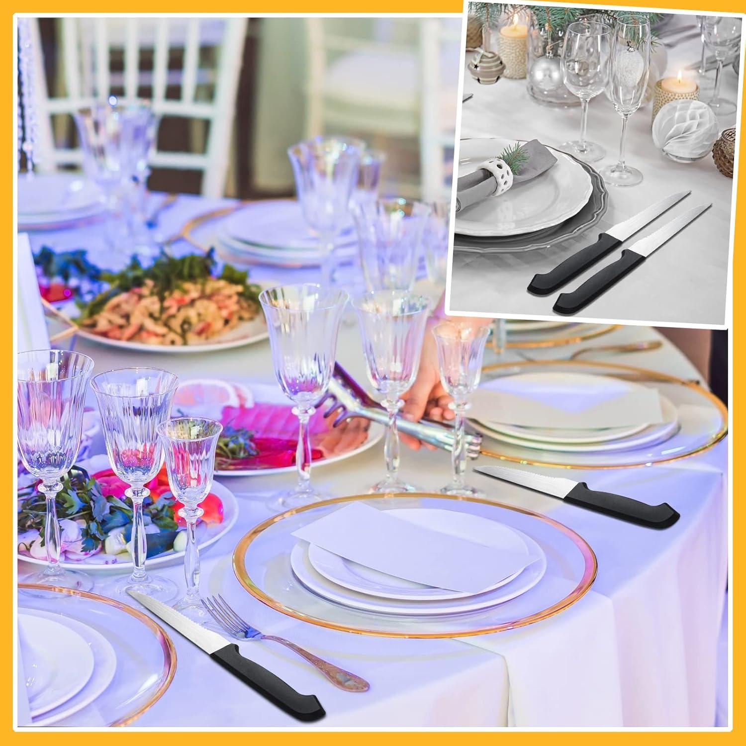 Juego de 50 Cuchillos de Carne Therwen 22.4 cm Acero Inoxidable