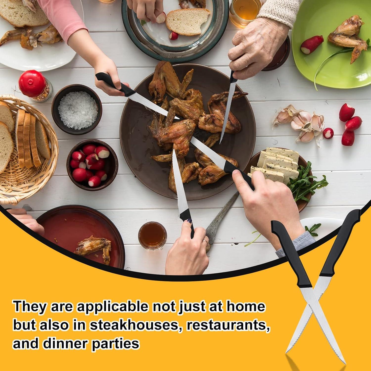 Juego de 50 Cuchillos de Carne Therwen 22.4 cm Acero Inoxidable