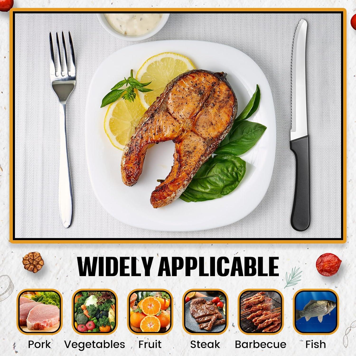 Cuchillos de Carne Serrados Zhehao - 30 Piezas Acero Inoxidable 21.3 cm